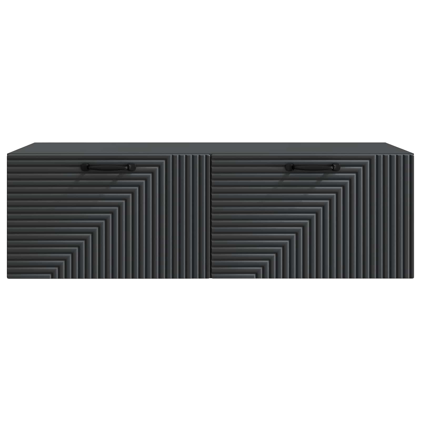 Meuble TV mural Noir 98 x 41 x 30 cm Bois d'ingénierie - XIOS