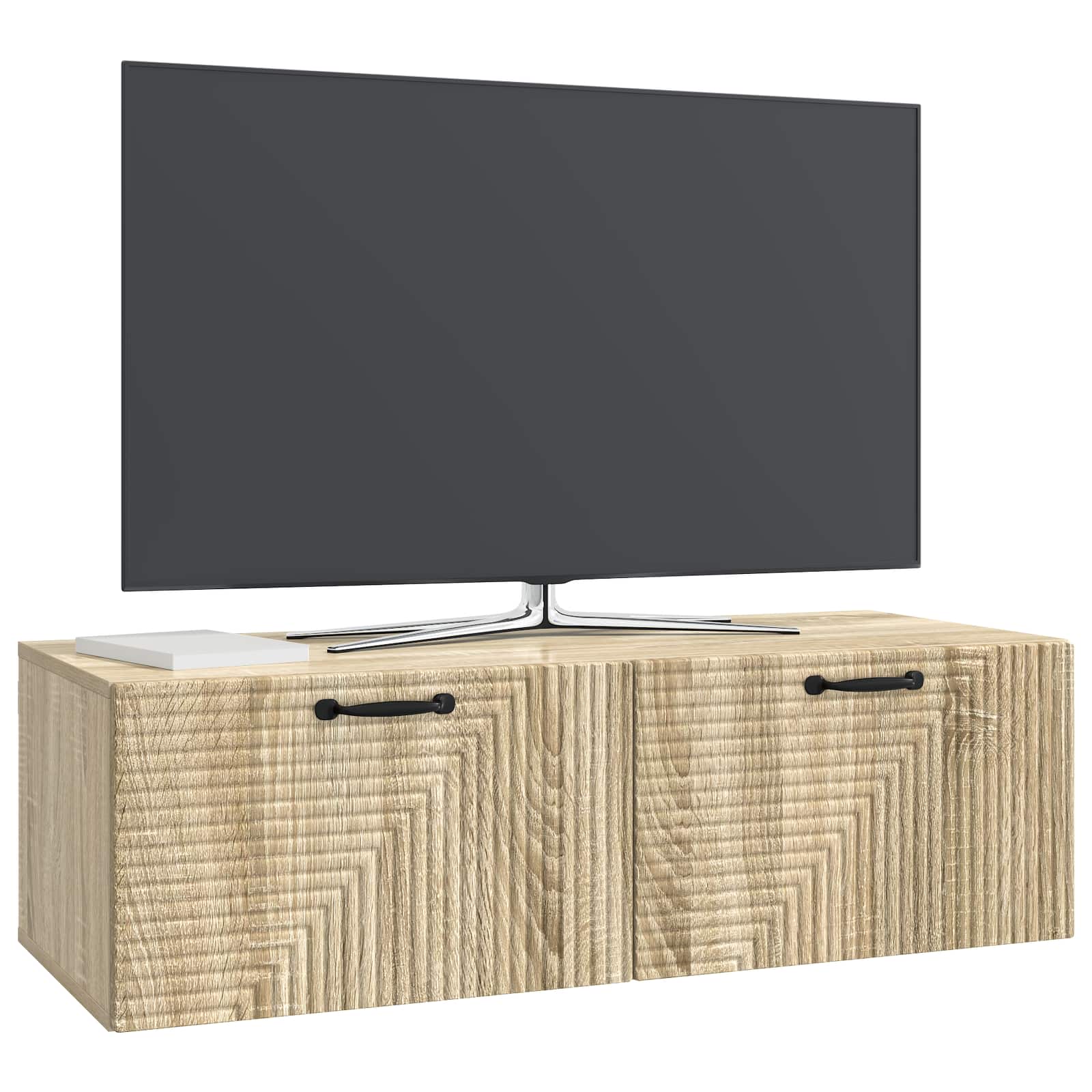 Meuble TV mural Chêne Sonoma 98 x 41 x 30 cm Bois d'ingénierie - XIOS