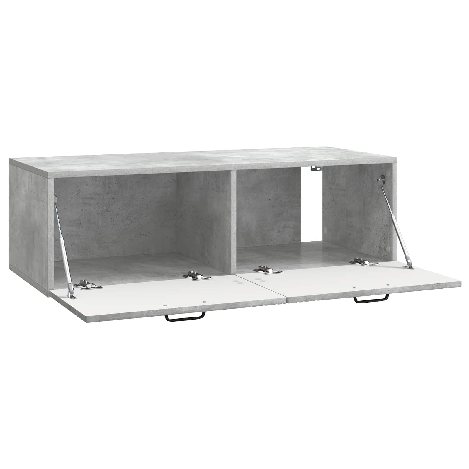 Meuble TV mural Gris béton 98 x 41 x 30 cm Bois d'ingénierie - XIOS