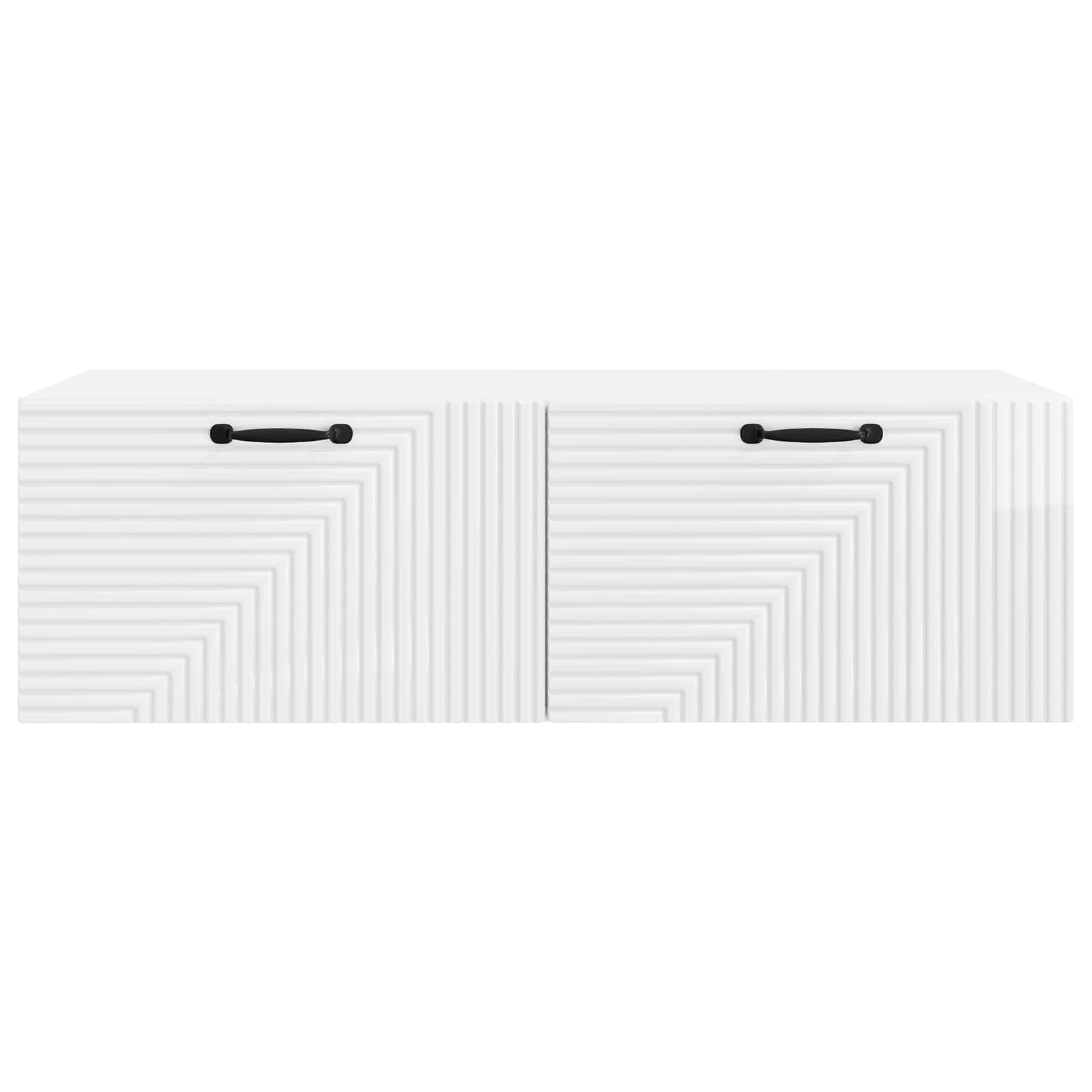 Meuble TV mural Montage mural Blanc brillant 98 x 41 x 30 cm - XIOS
