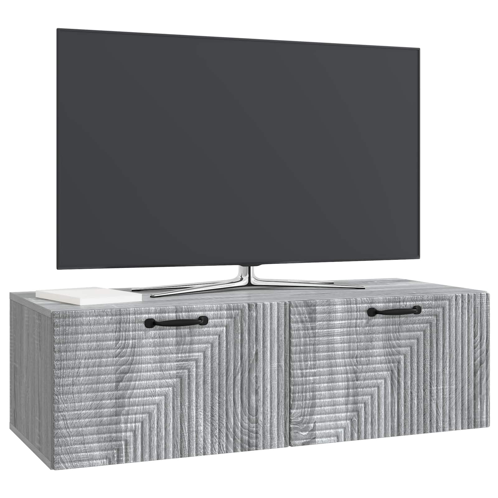 Meuble TV mural Sonoma gris 98 x 41 x 30 cm Bois d'ingénierie - XIOS