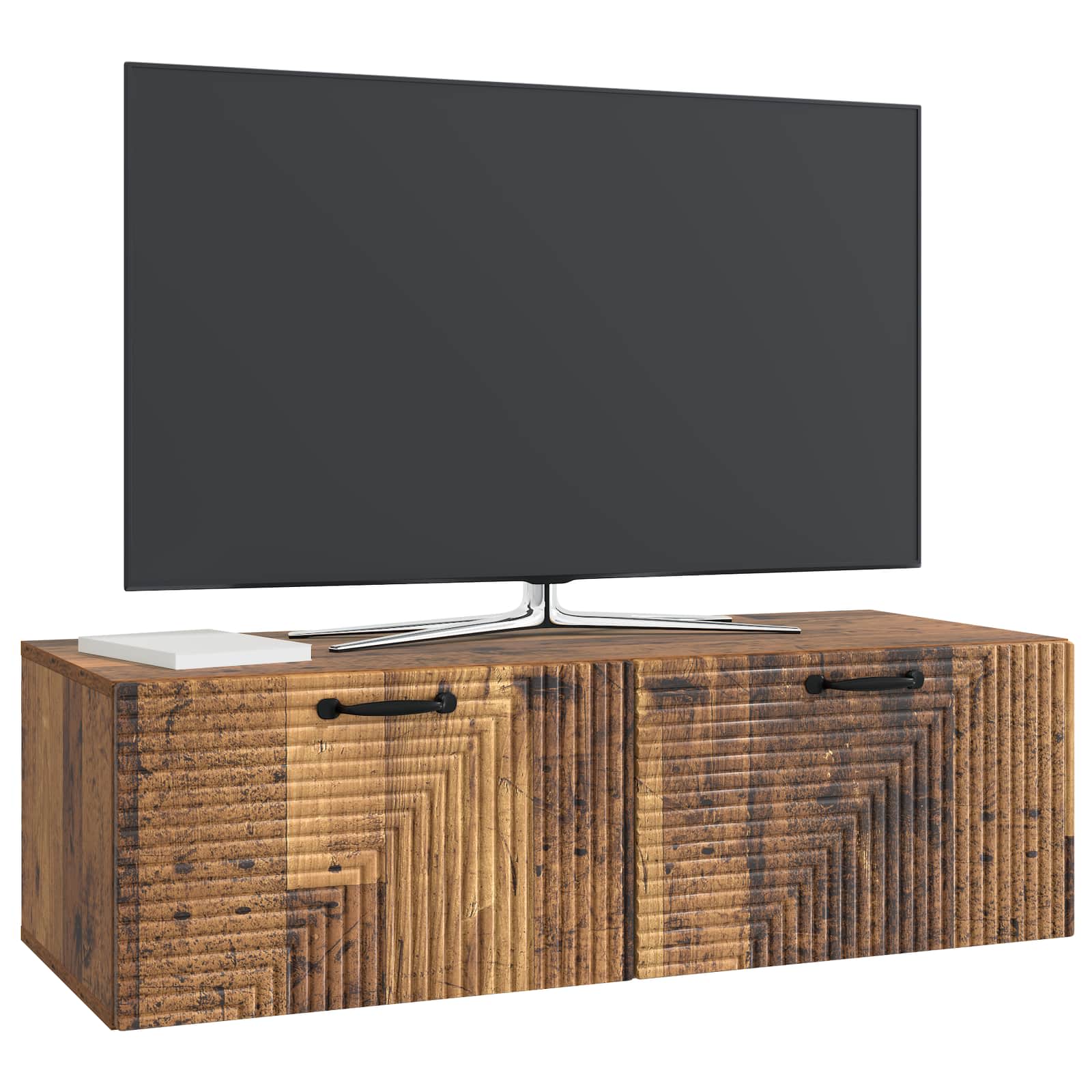 Meuble TV mural Bois ancien 98 x 41 x 30 cm Bois d'ingénierie - XIOS