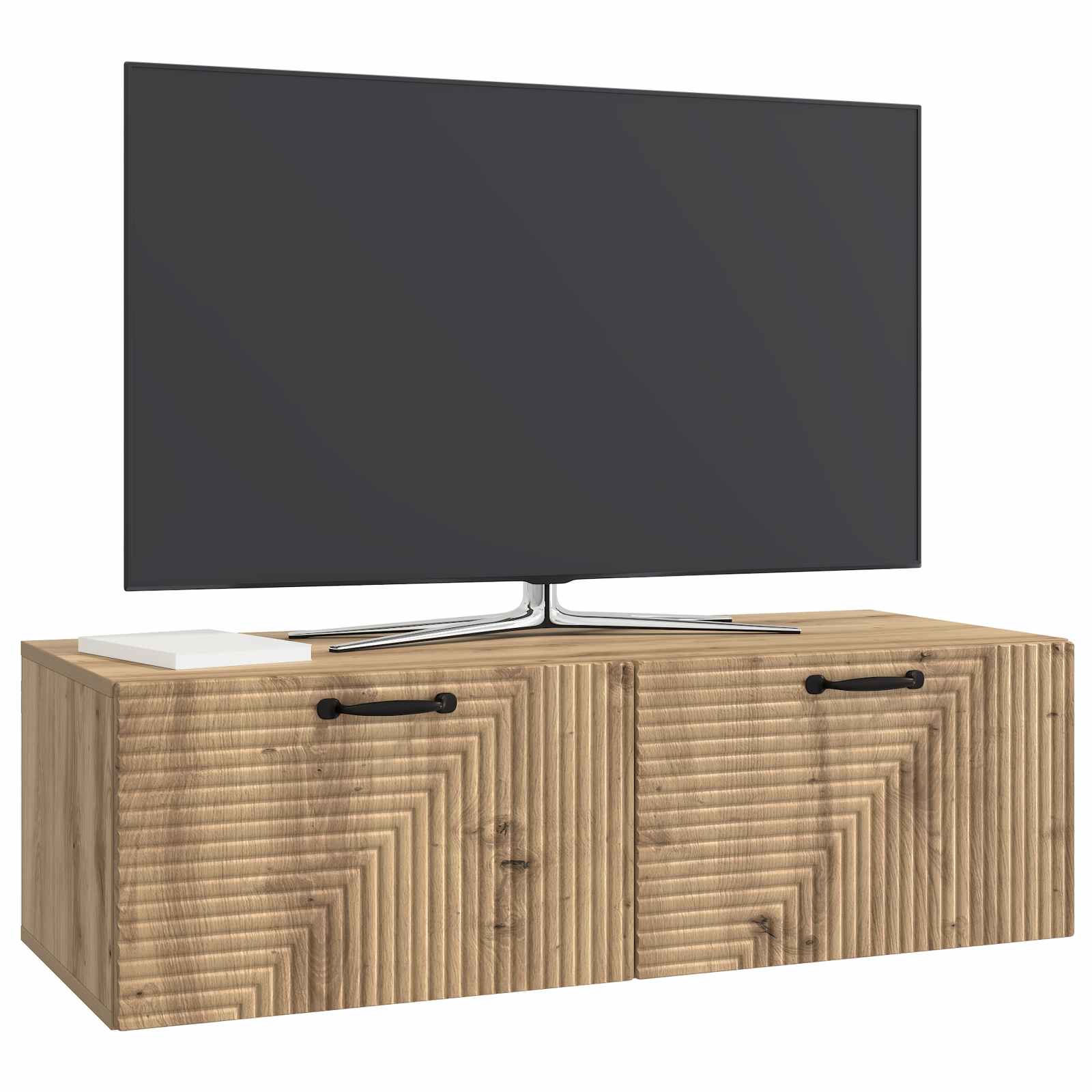 Meuble TV mural Montage mural Chêne artisanal 98 x 41 x 30 cm - XIOS