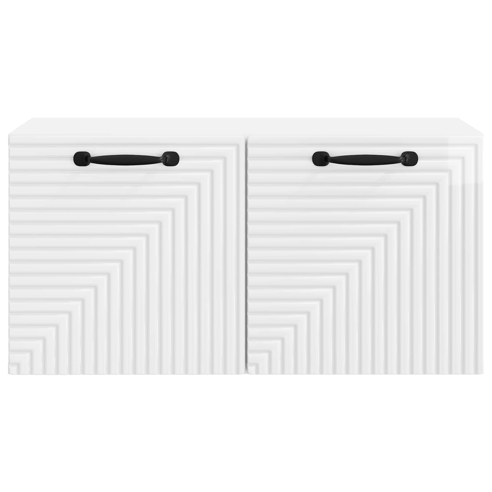 Meuble TV mural Montage mural Blanc brillant 59,5 x 31 x 30 cm - XIOS