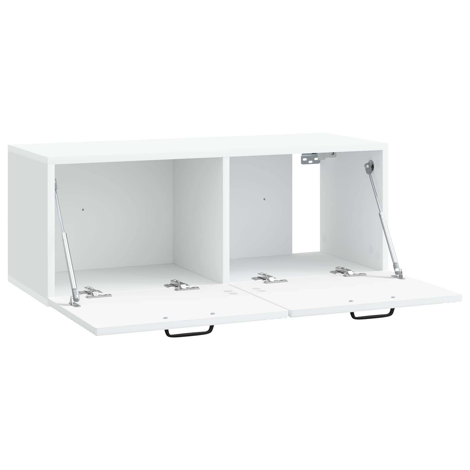 Meuble TV mural Blanc 78,5 x 31 x 30 cm Bois d'ingénierie - XIOS