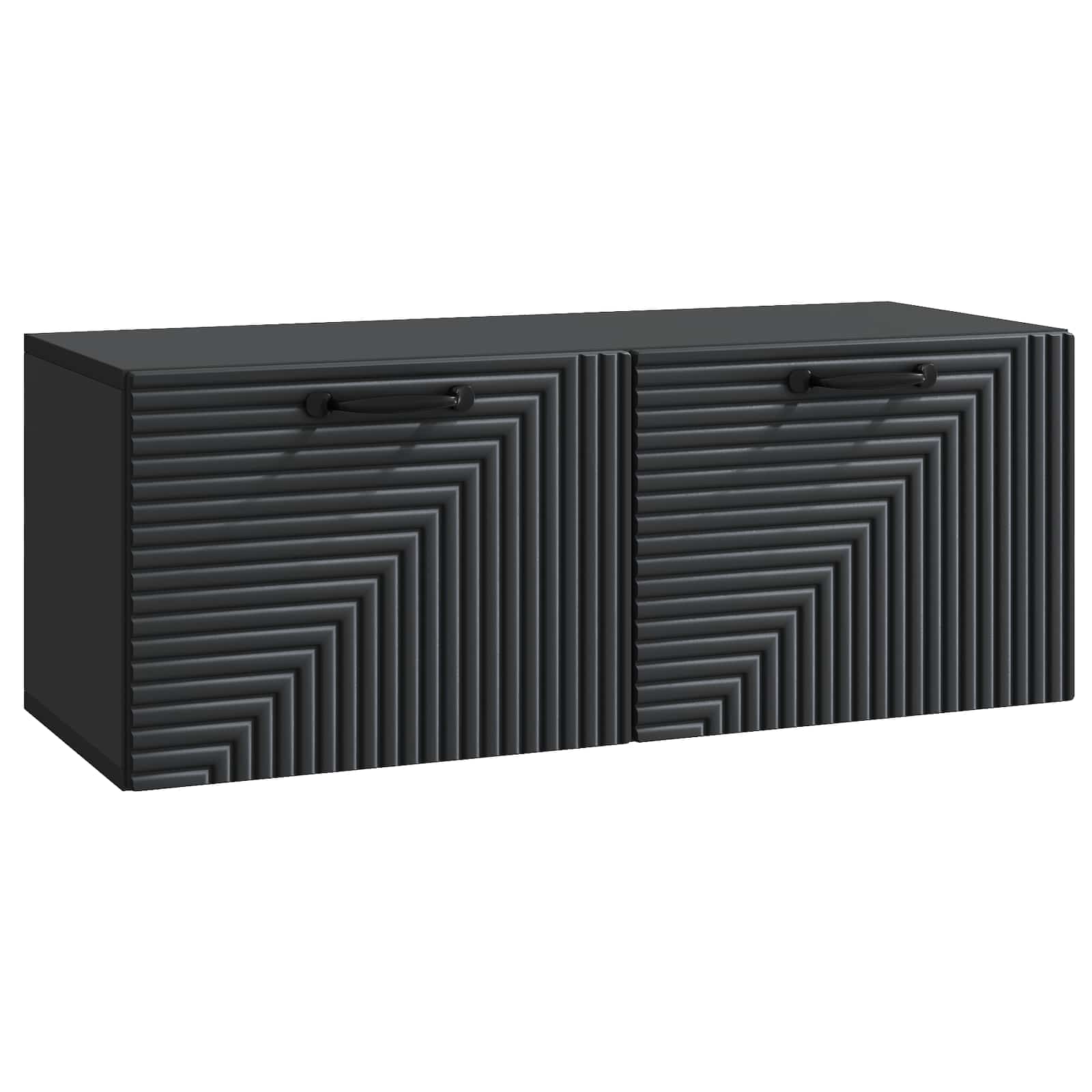 Meuble TV mural Noir 78,5 x 31 x 30 cm Bois d'ingénierie - XIOS