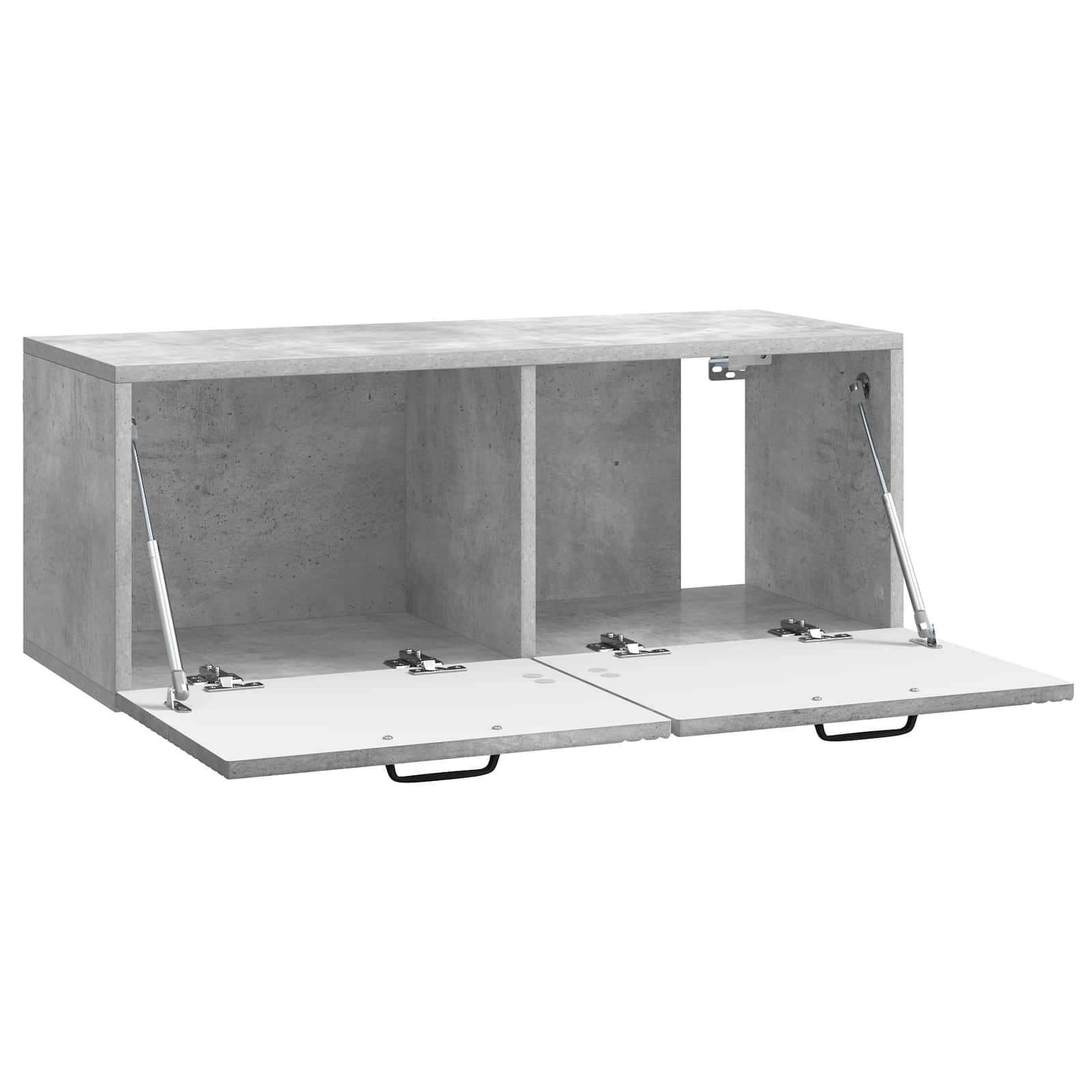 Meuble TV mural Gris béton 78,5 x 31 x 30 cm Bois d'ingénierie - XIOS