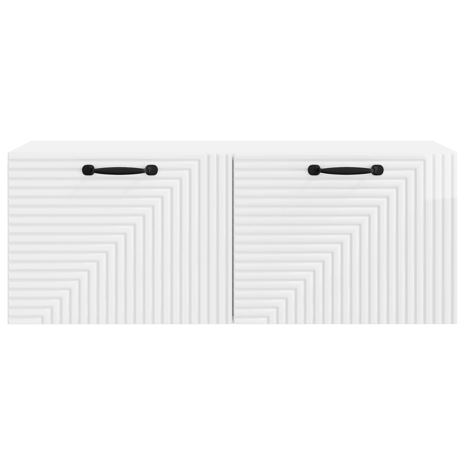 Meuble TV mural Montage mural Blanc brillant 78,5 x 31 x 30 cm - XIOS