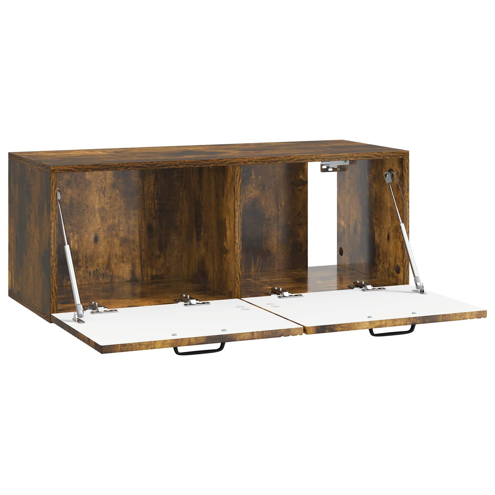Meuble TV mural Chêne fumé 78,5 x 31 x 30 cm Bois d'ingénierie - XIOS