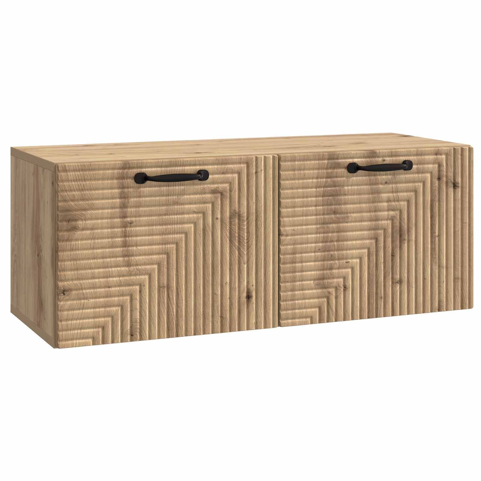 Meuble TV mural 78,5 x 31 x 30 cm Chêne artisanal - XIOS