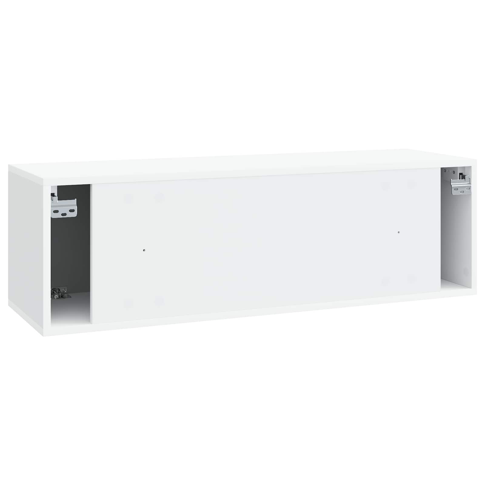 Meuble TV mural Blanc 98 x 31 x 30 cm Bois d'ingénierie - XIOS
