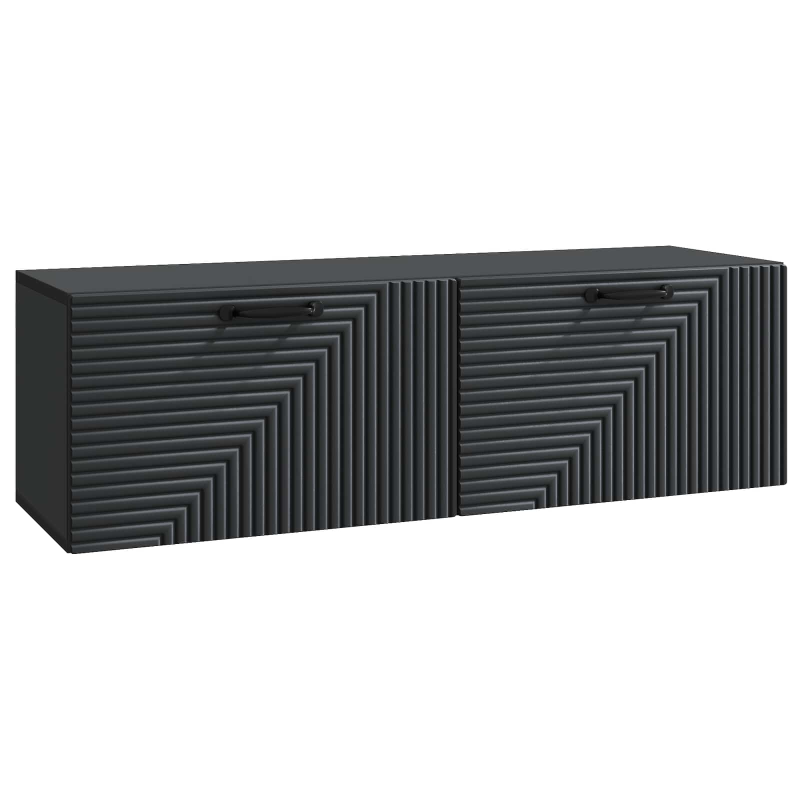 Meuble TV mural Noir 98 x 31 x 30 cm Bois d'ingénierie - XIOS