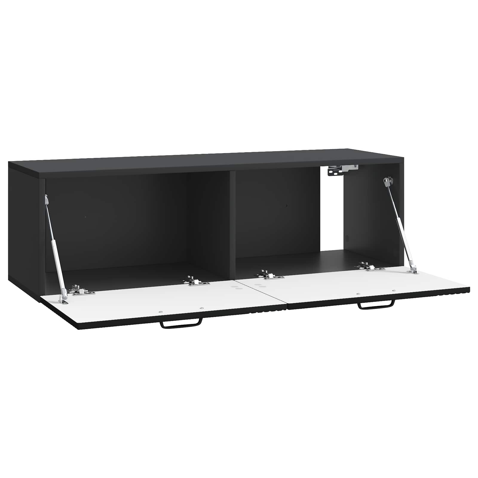 Meuble TV mural Noir 98 x 31 x 30 cm Bois d'ingénierie - XIOS