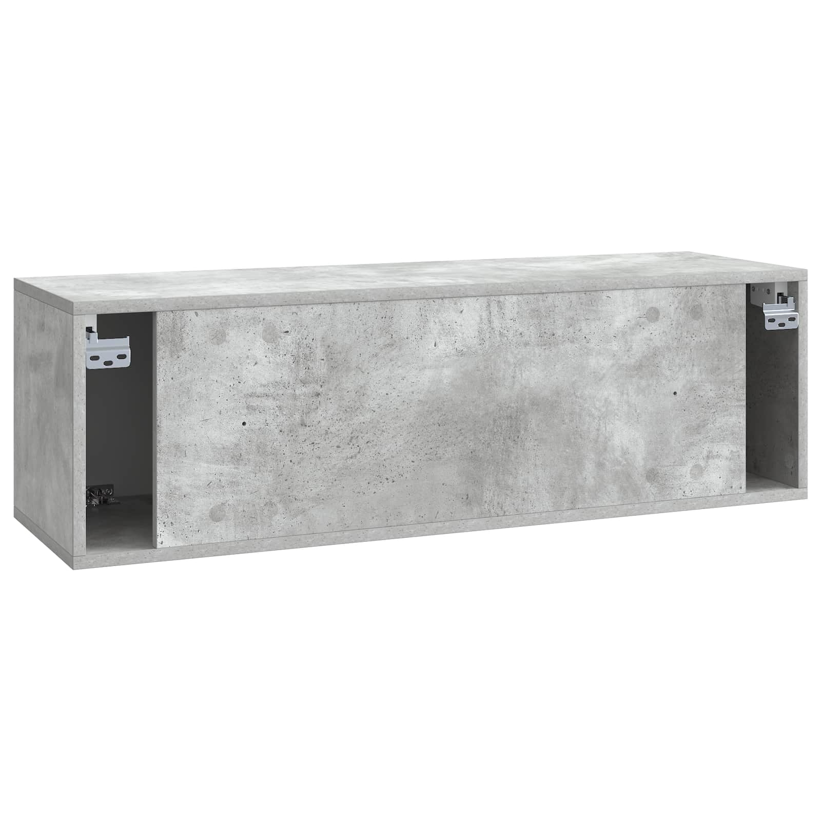 Meuble TV mural Gris béton 98 x 31 x 30 cm Bois d'ingénierie - XIOS
