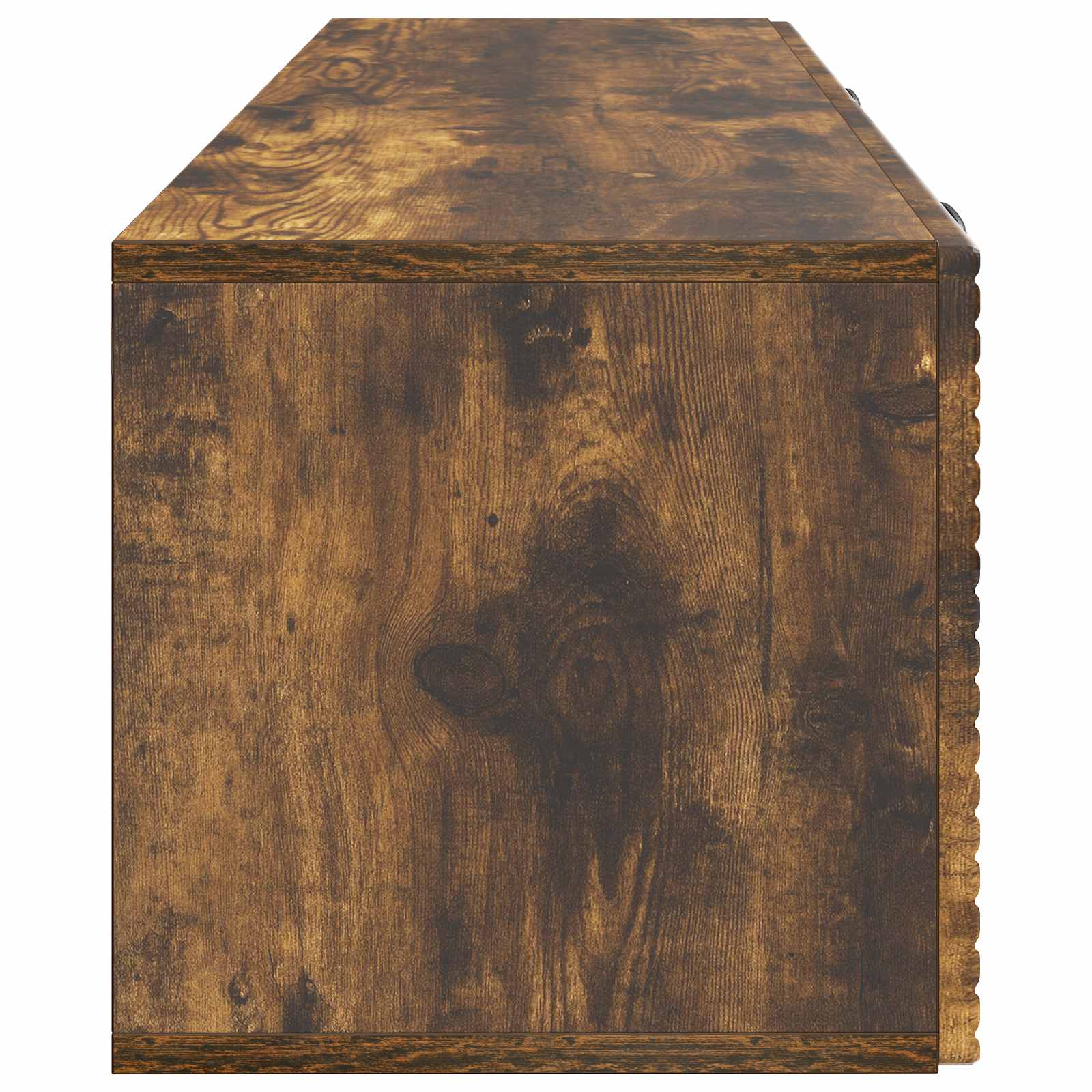 Meuble TV mural Chêne fumé 98 x 31 x 30 cm Bois d'ingénierie - XIOS