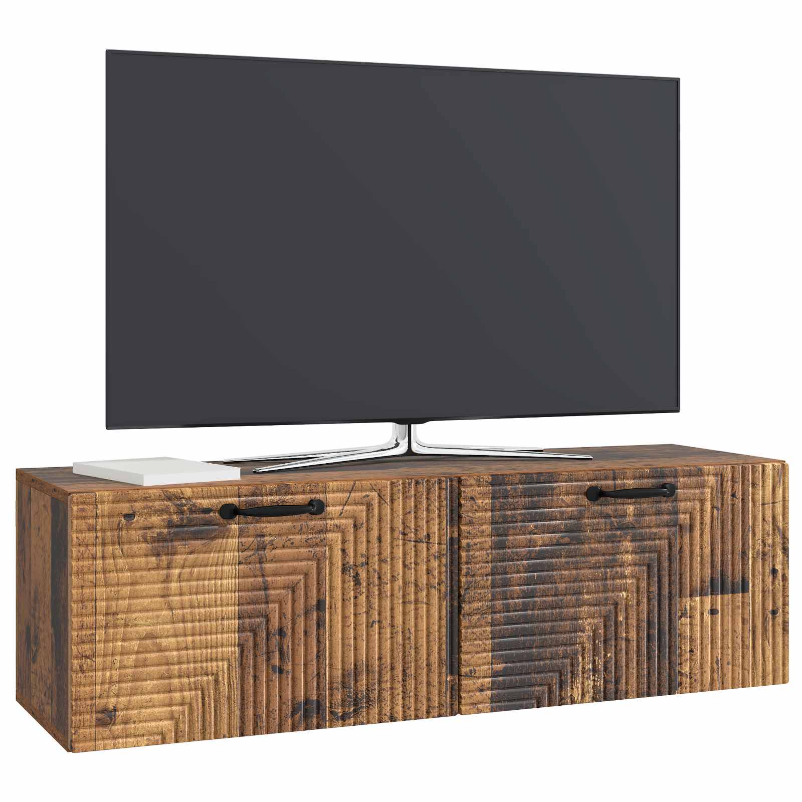 Meuble TV mural Bois ancien 98 x 31 x 30 cm Bois d'ingénierie - XIOS