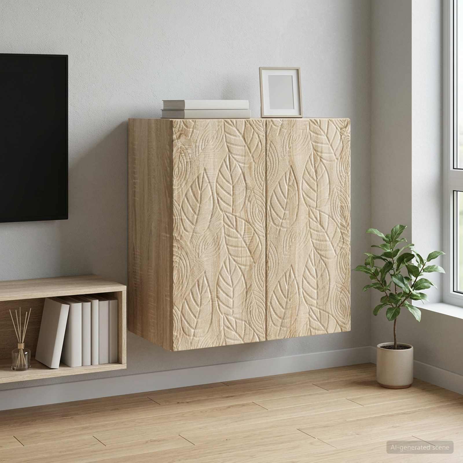 Armoire Murale Chêne Sonoma 59 x 31 x 60 cm Bois d'ingénierie - XIOS