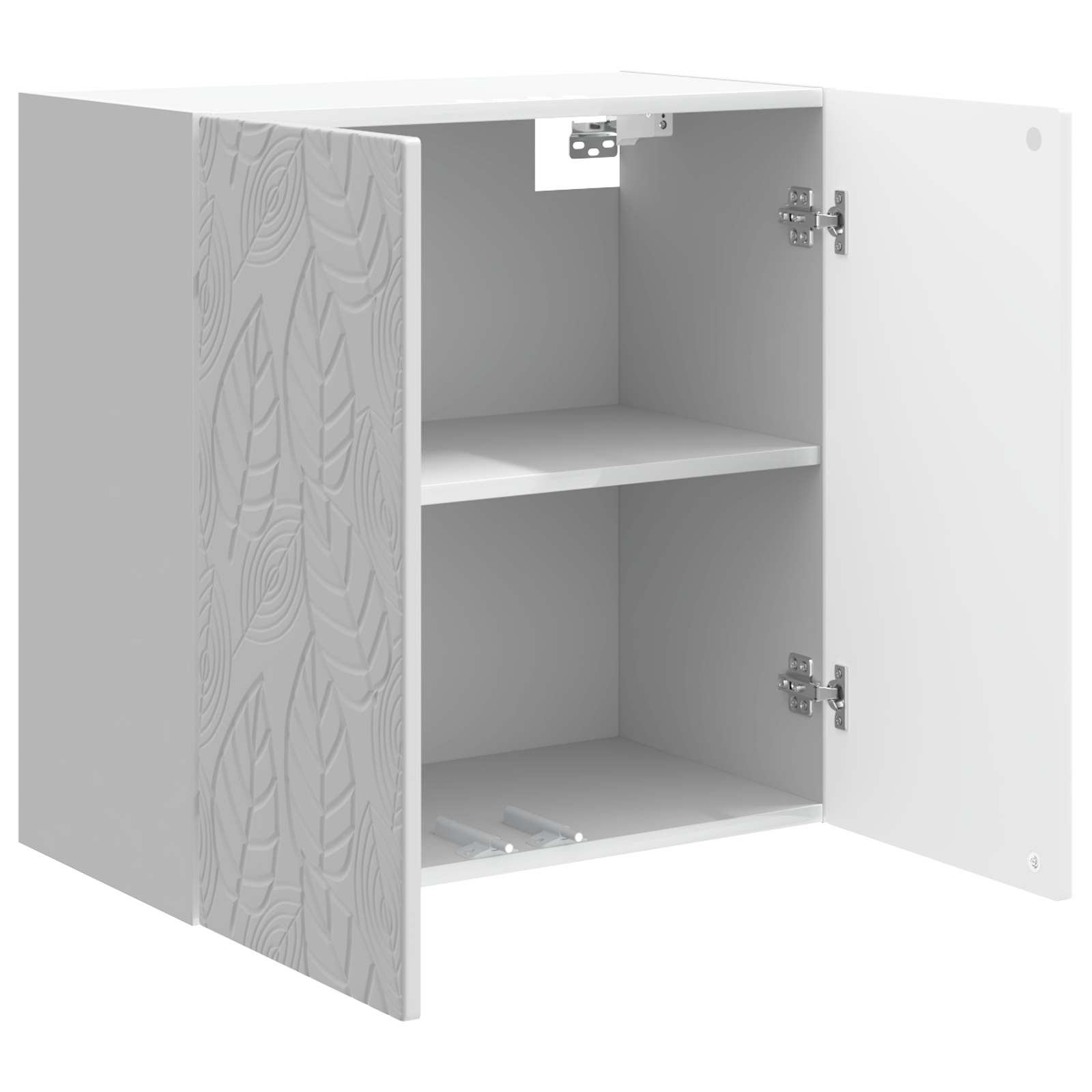 Armoire Murale Blanc brillant 59 x 31 x 60 cm Bois d'ingénierie - XIOS