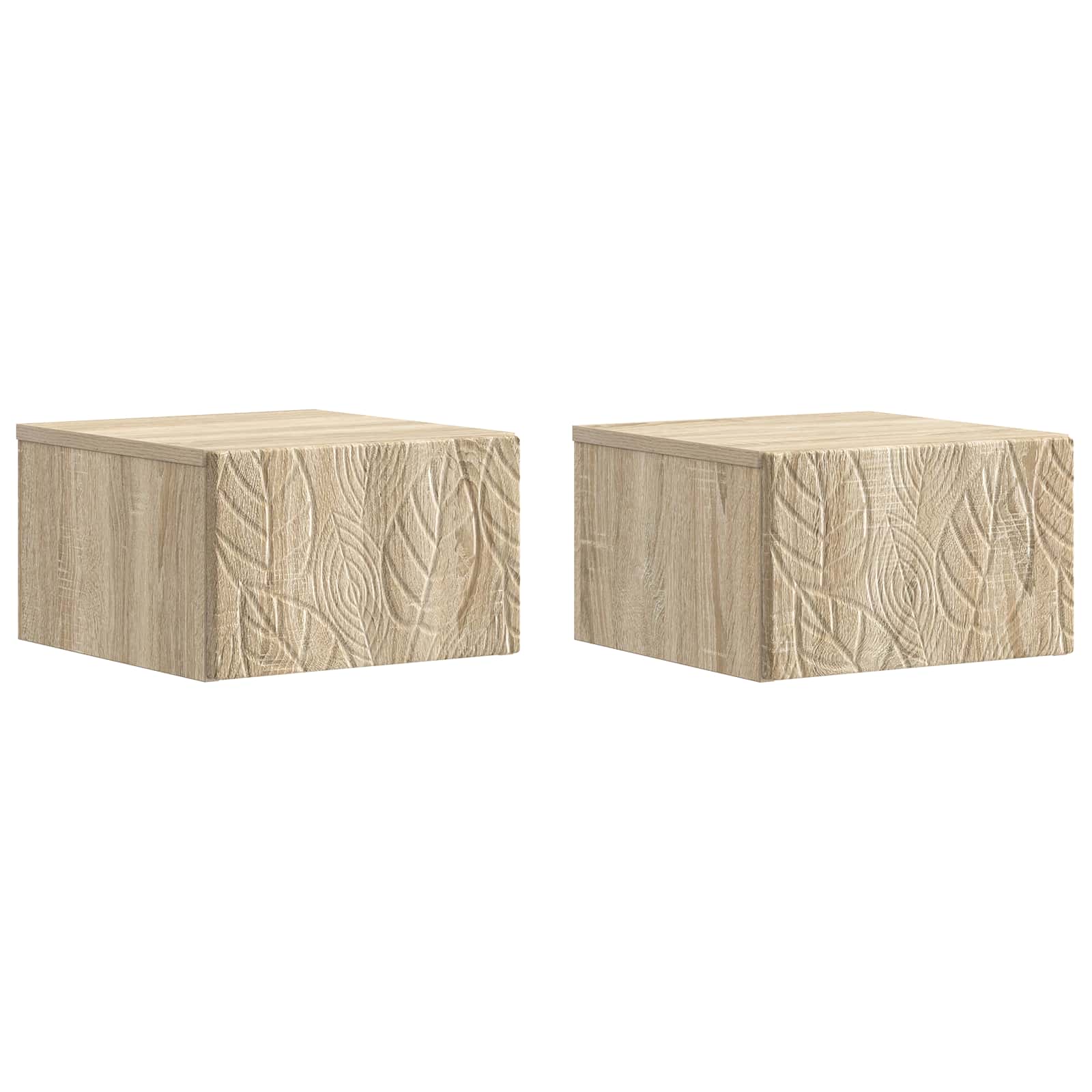 Cabinet de chevet mural 2 pcs Chêne Sonoma 49 x 34,5 x 20 cm - XIOS