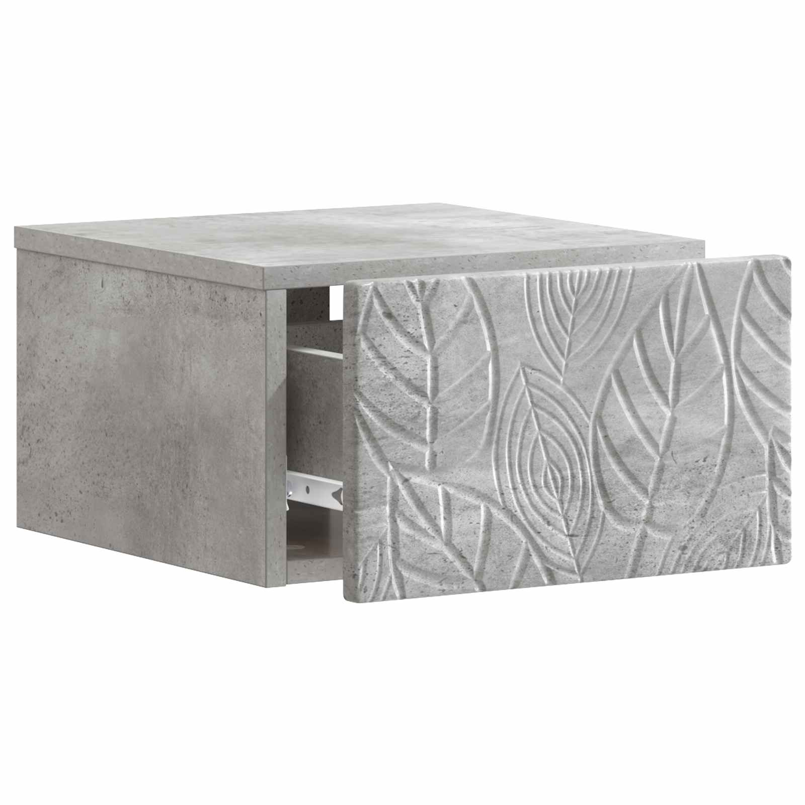 Cabinet de chevet mural 2 pcs Gris béton 49 x 34,5 x 20 cm - XIOS