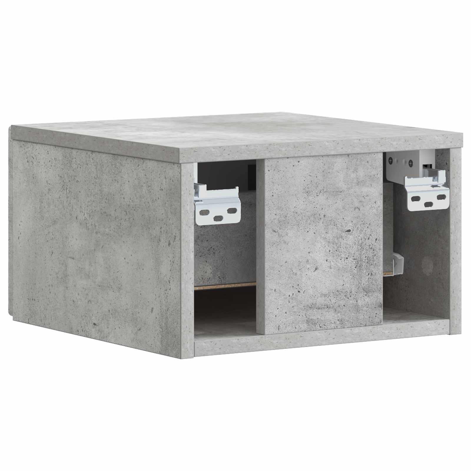 Cabinet de chevet mural 2 pcs Gris béton 49 x 34,5 x 20 cm - XIOS
