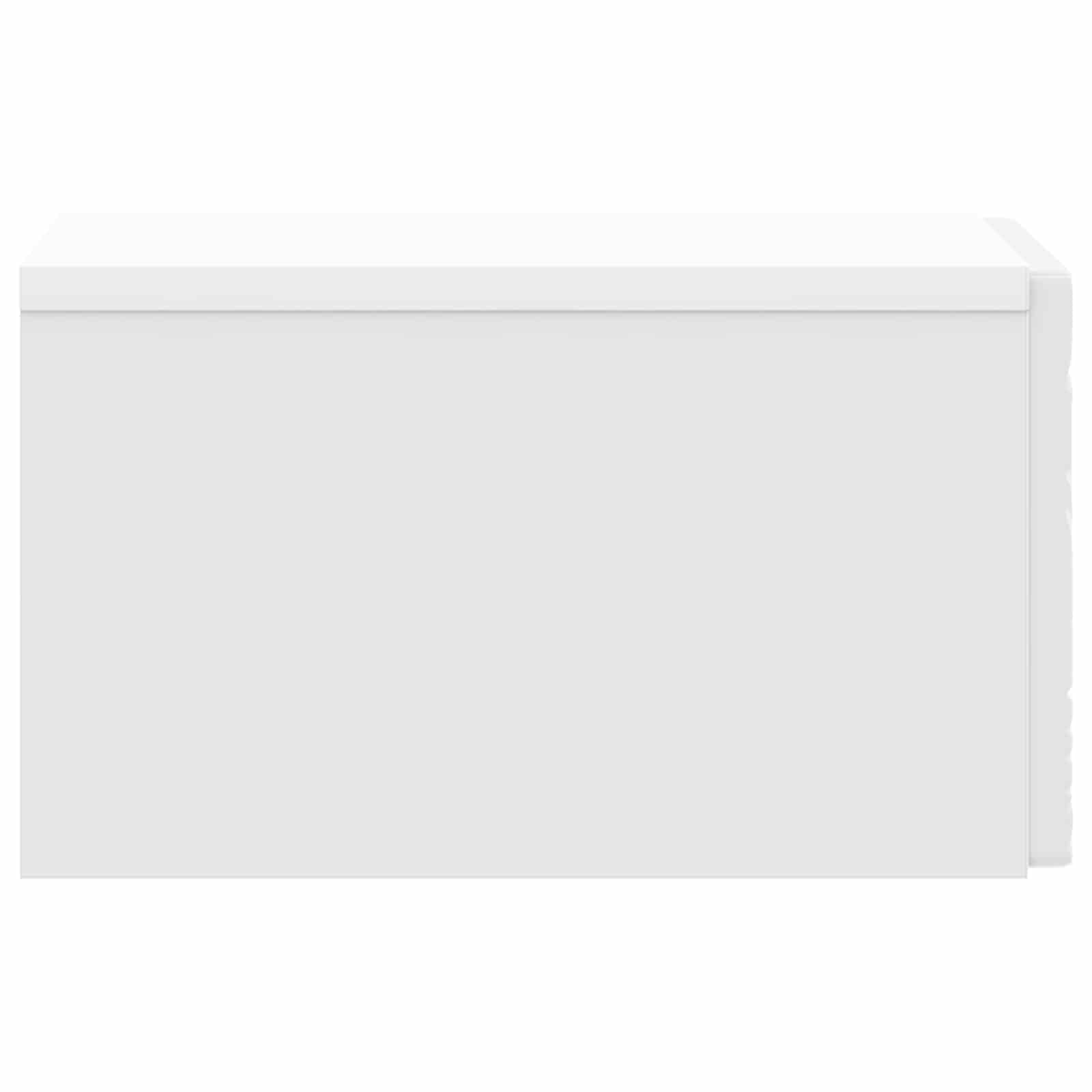 Cabinet de chevet mural 2 pcs Blanc brillant 49 x 34,5 x 20 cm - XIOS