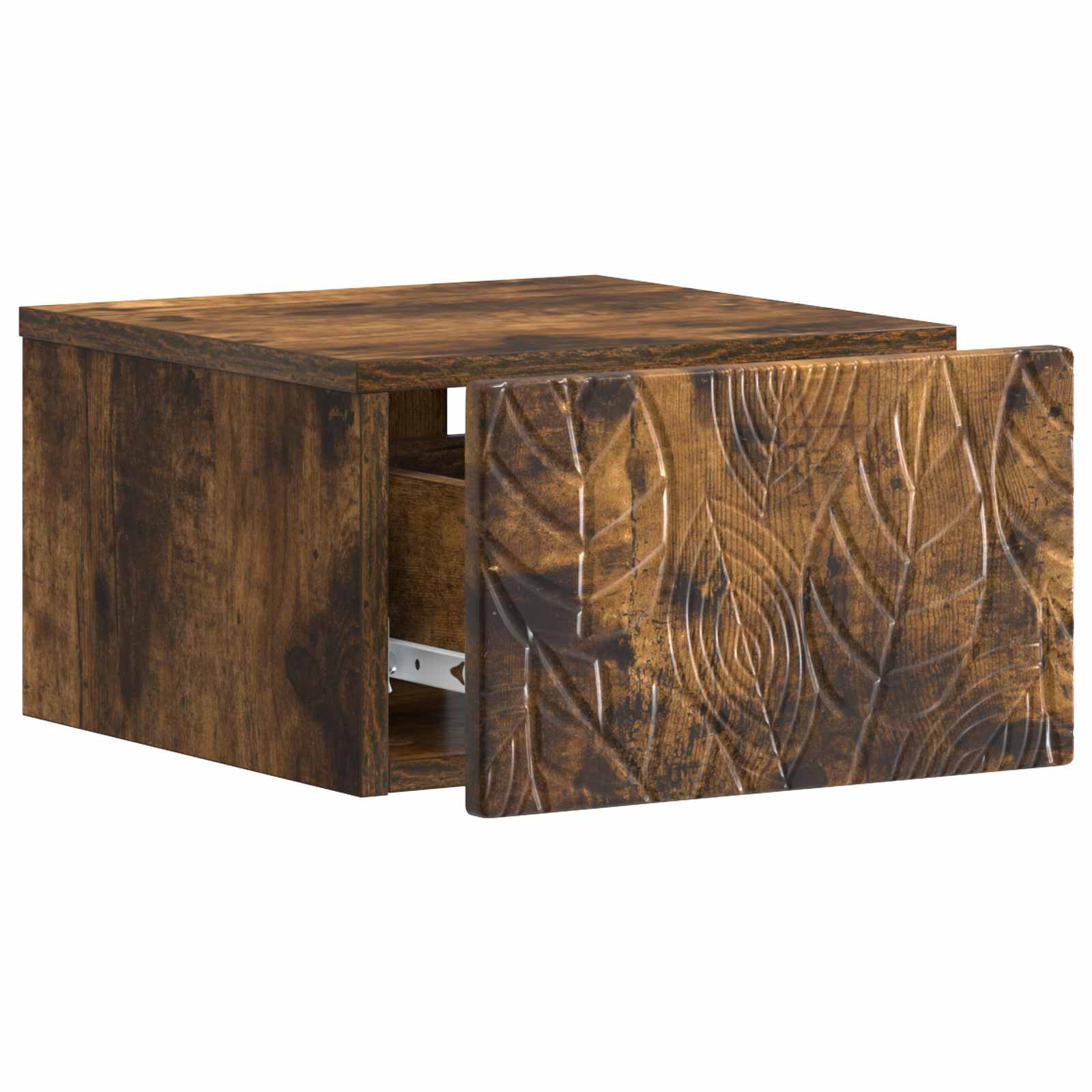 Cabinet de chevet mural Chêne fumé 49 x 34,5 x 20 cm