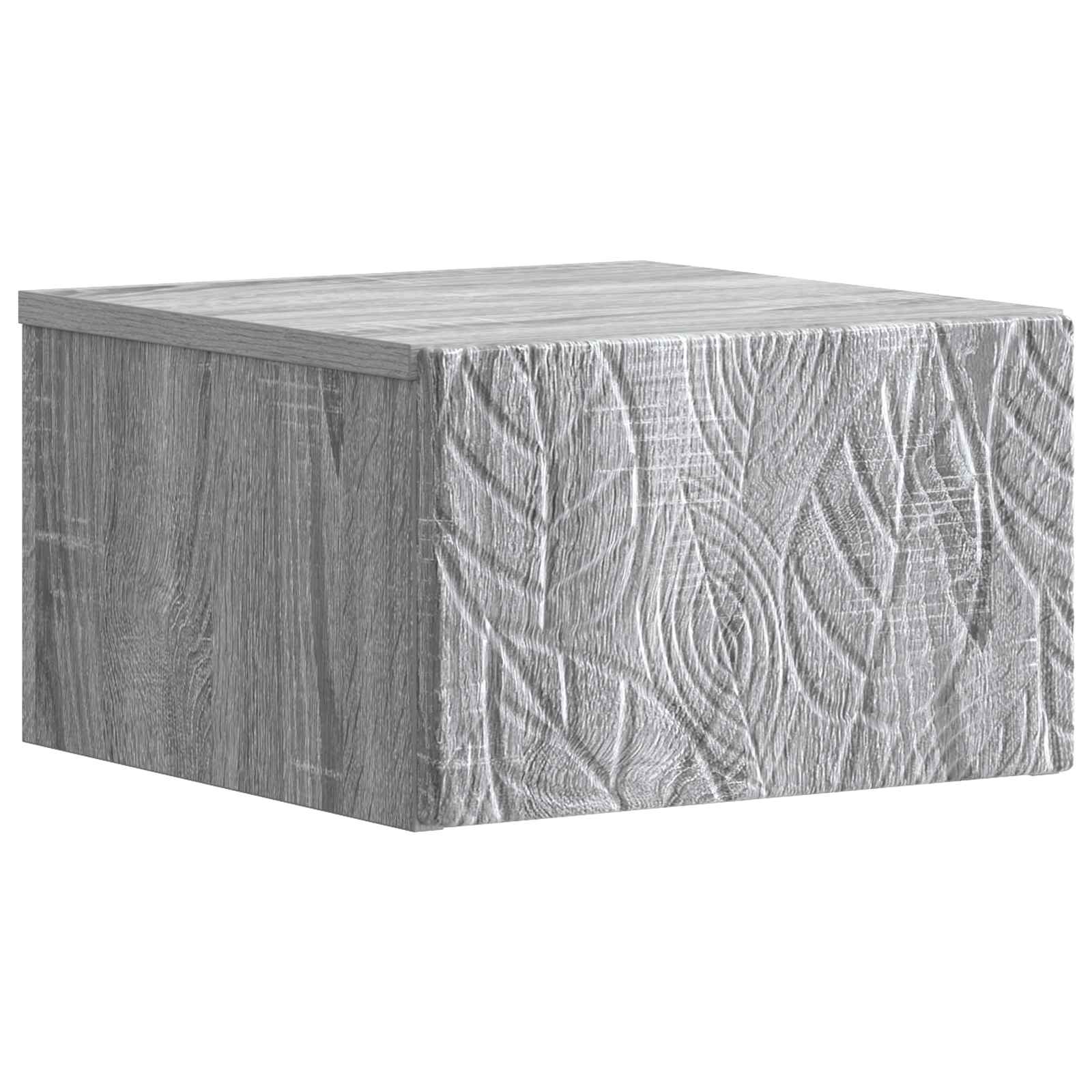 Cabinet de chevet mural Sonoma gris 49 x 34,5 x 20 cm - XIOS