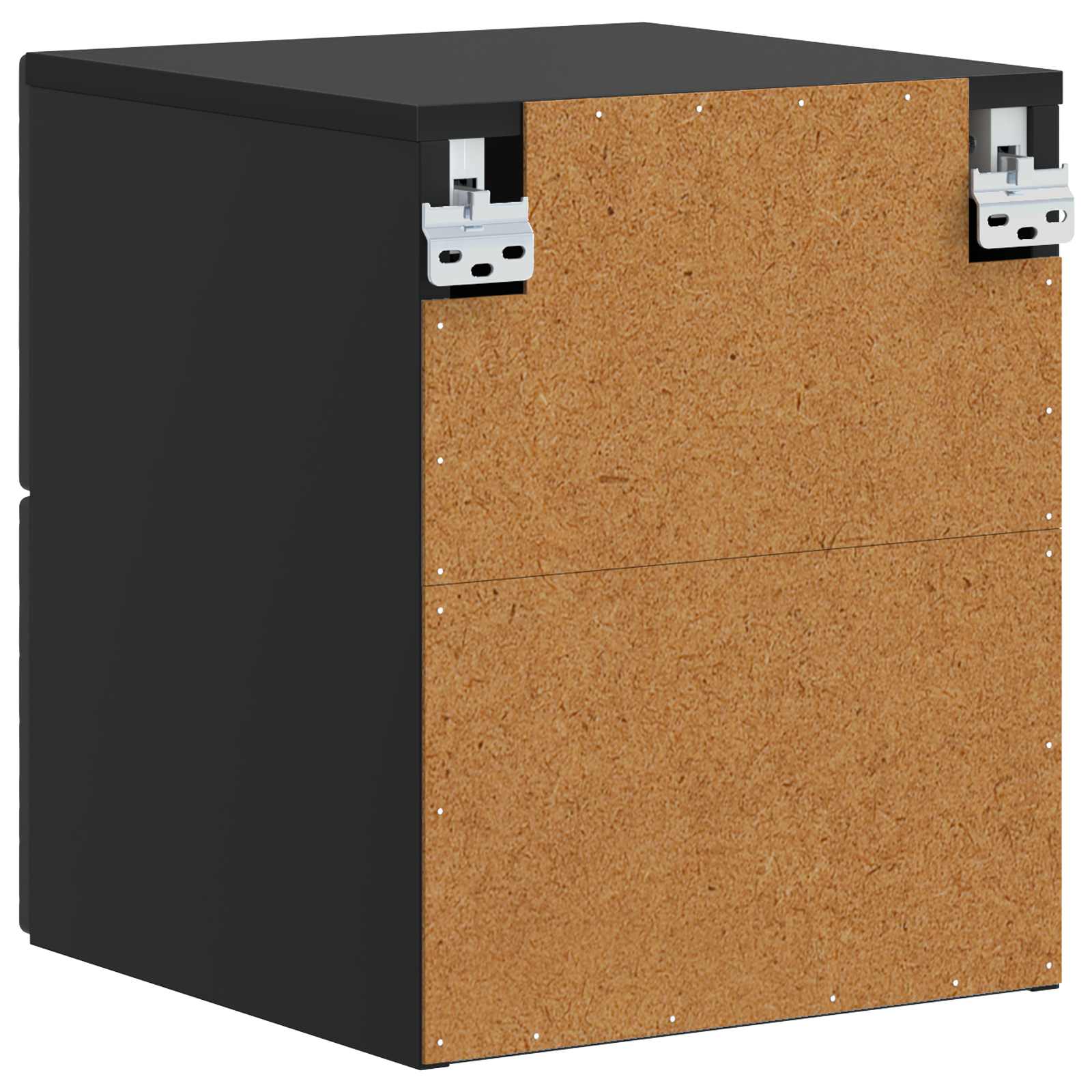 Cabinet de chevet mural 2 pcs Noir 34,5 x 33 x 40 cm - XIOS