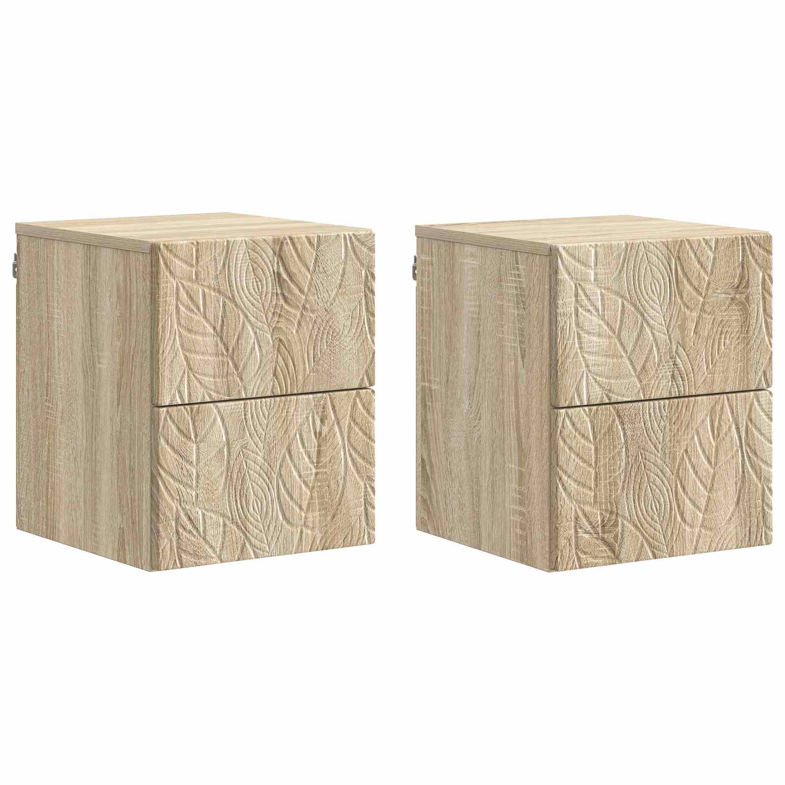 Cabinet de chevet mural 2 pcs Chêne Sonoma 34,5 x 33 x 40 cm - XIOS