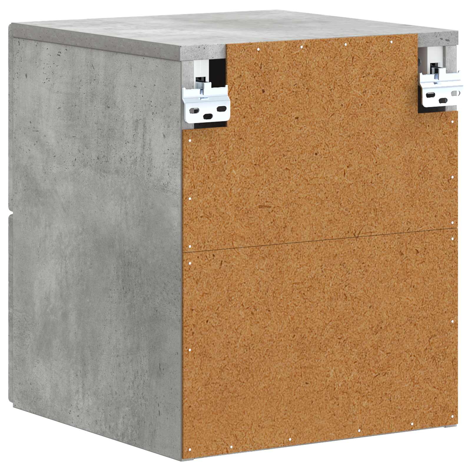 Cabinet de chevet mural 2 pcs Gris béton 34,5 x 33 x 40 cm - XIOS