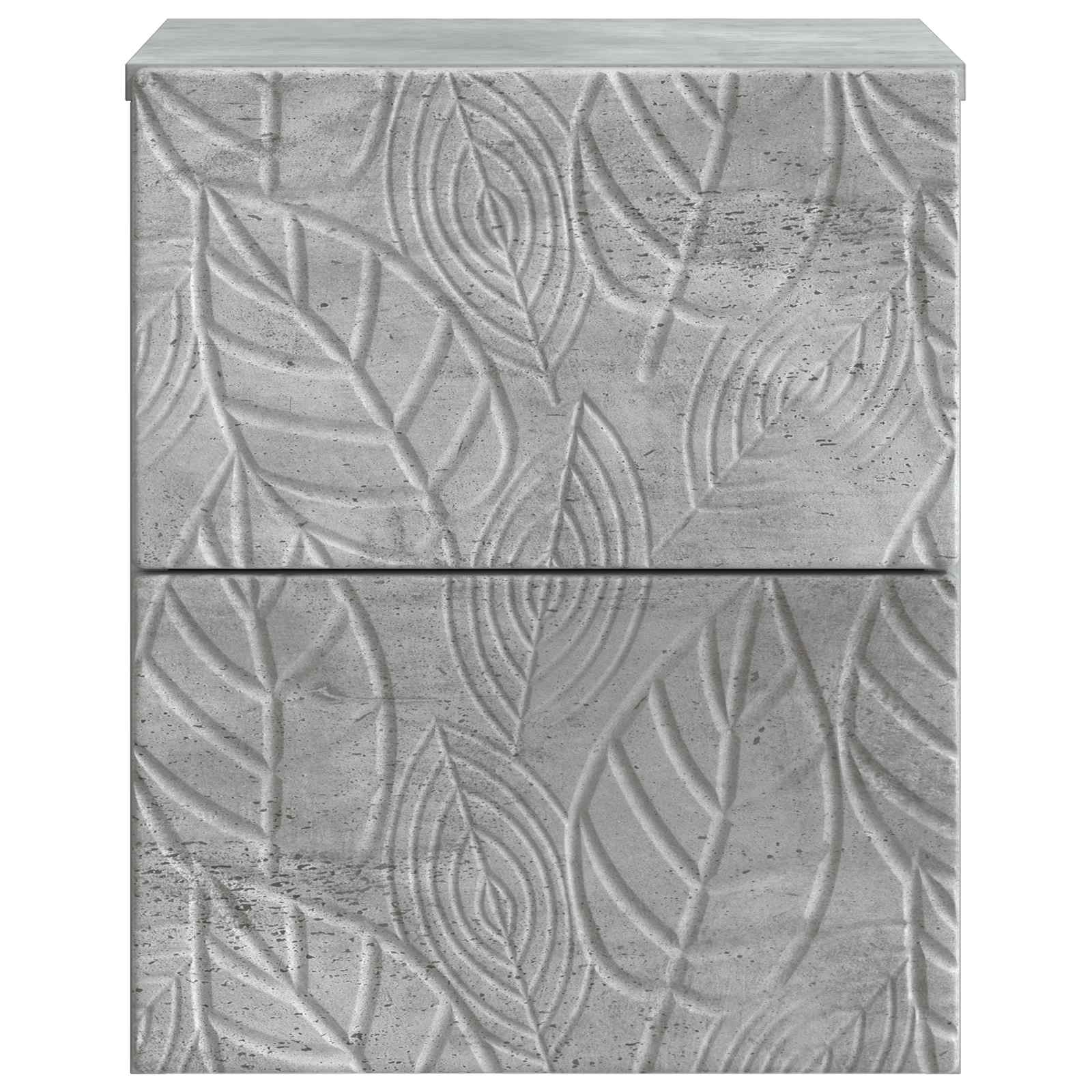 Cabinet de chevet mural 2 pcs Gris béton 34,5 x 33 x 40 cm - XIOS