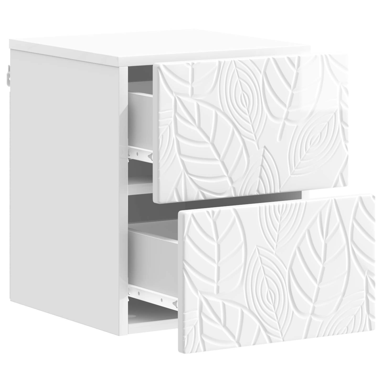 Cabinet de chevet mural Blanc brillant 34,5 x 33 x 40 cm - XIOS
