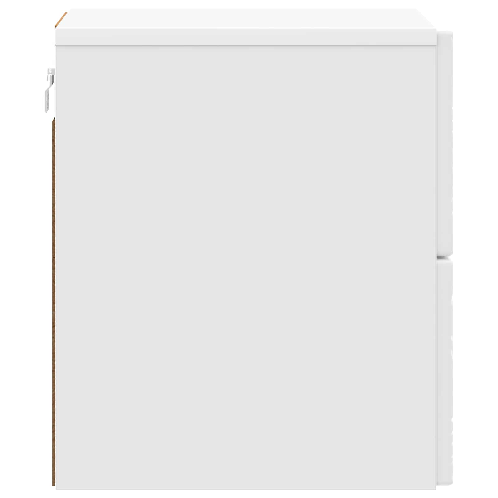 Cabinet de chevet mural Blanc brillant 34,5 x 33 x 40 cm - XIOS