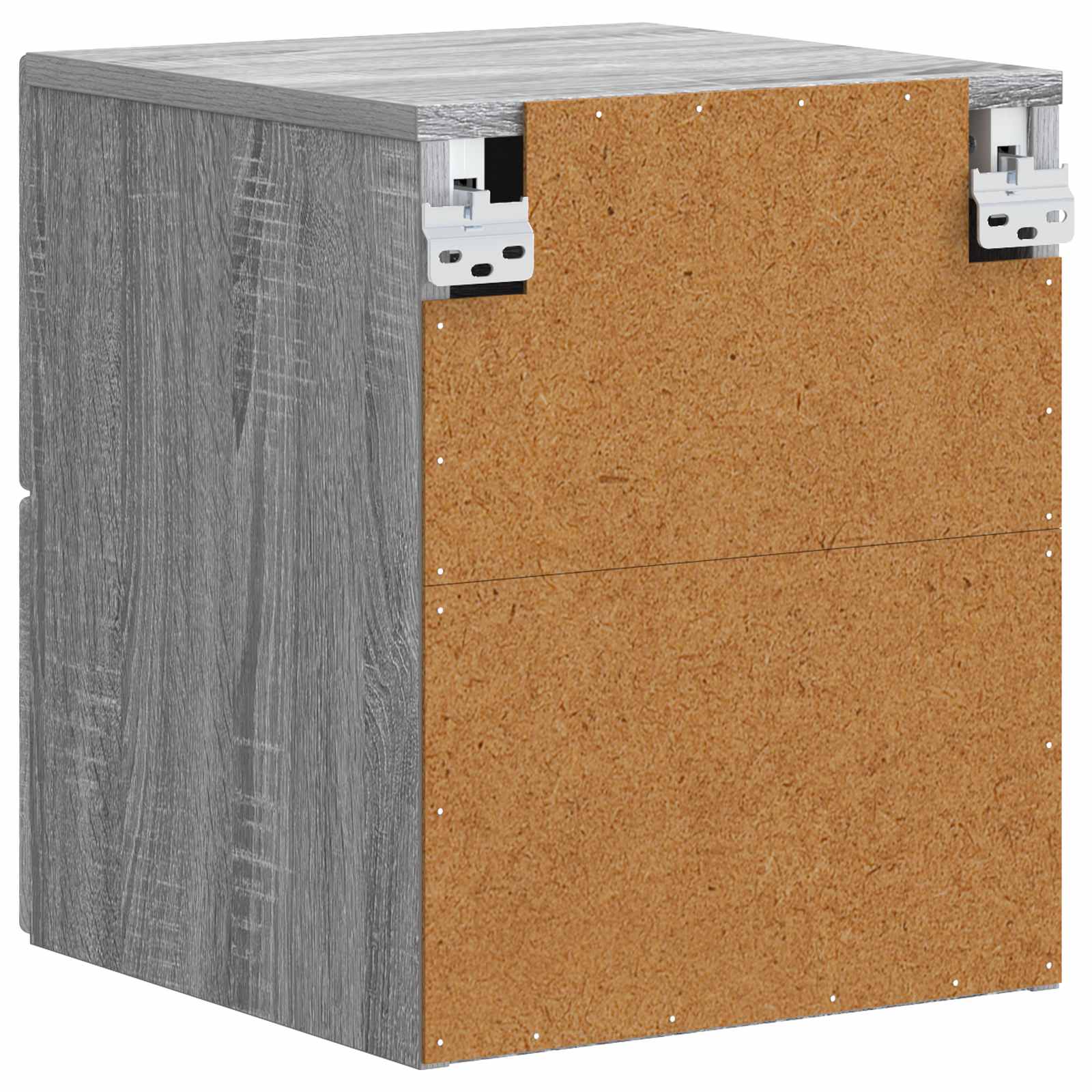 Cabinet de chevet mural Sonoma gris 34,5 x 33 x 40 cm - XIOS