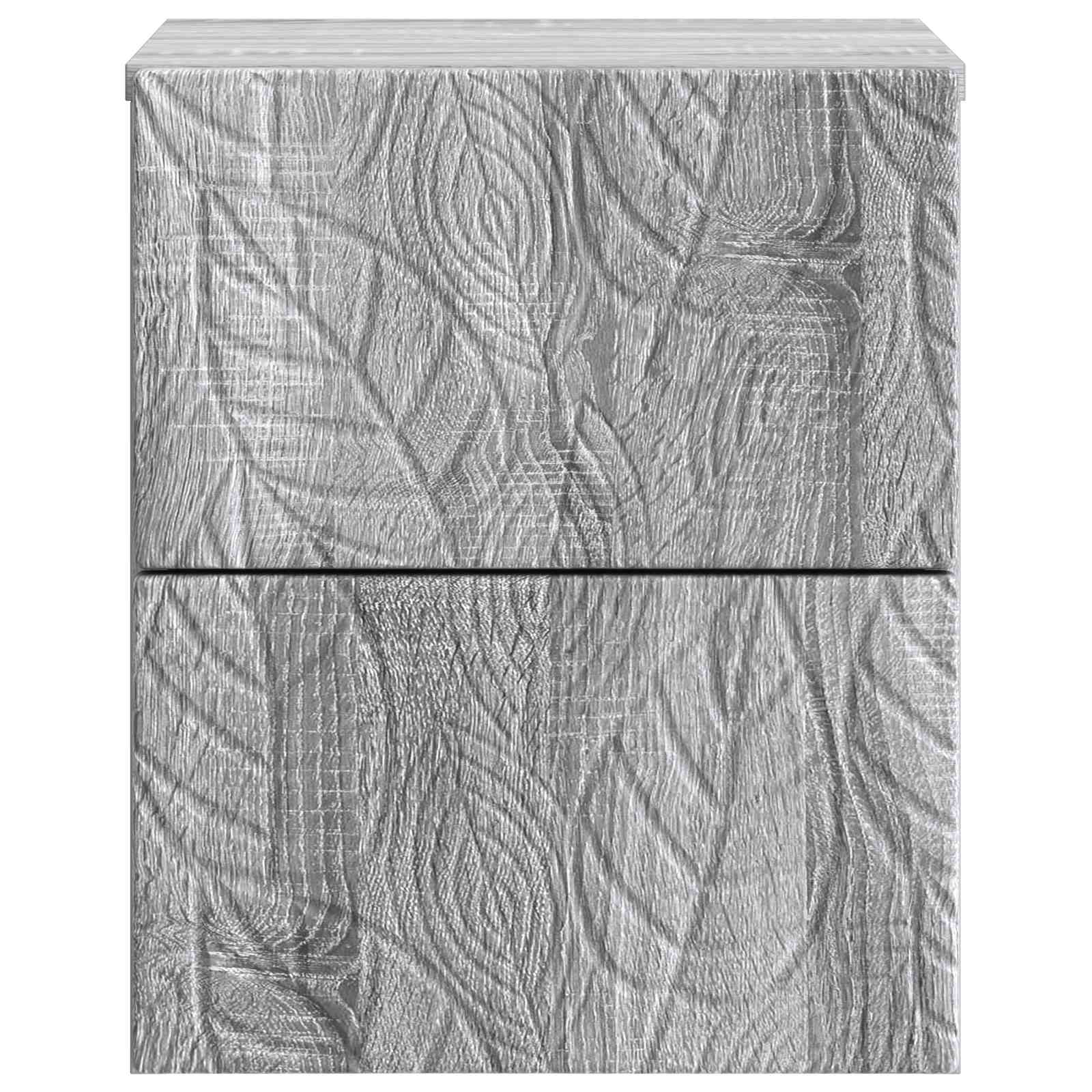 Cabinet de chevet mural Sonoma gris 34,5 x 33 x 40 cm - XIOS