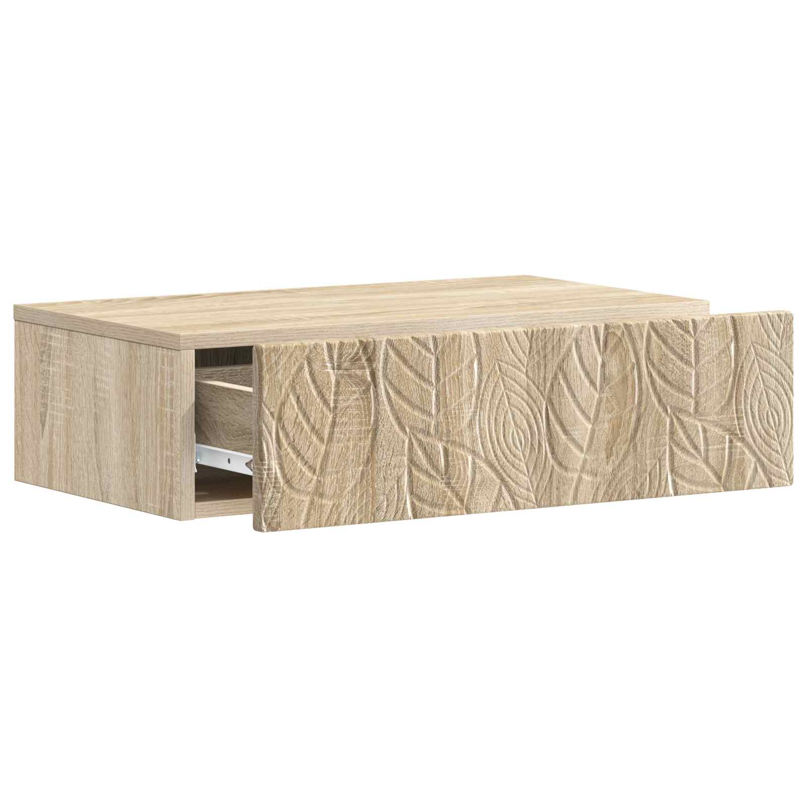 Table d'appoint murale Chêne Sonoma 87,5 x 34,5 x 17 cm