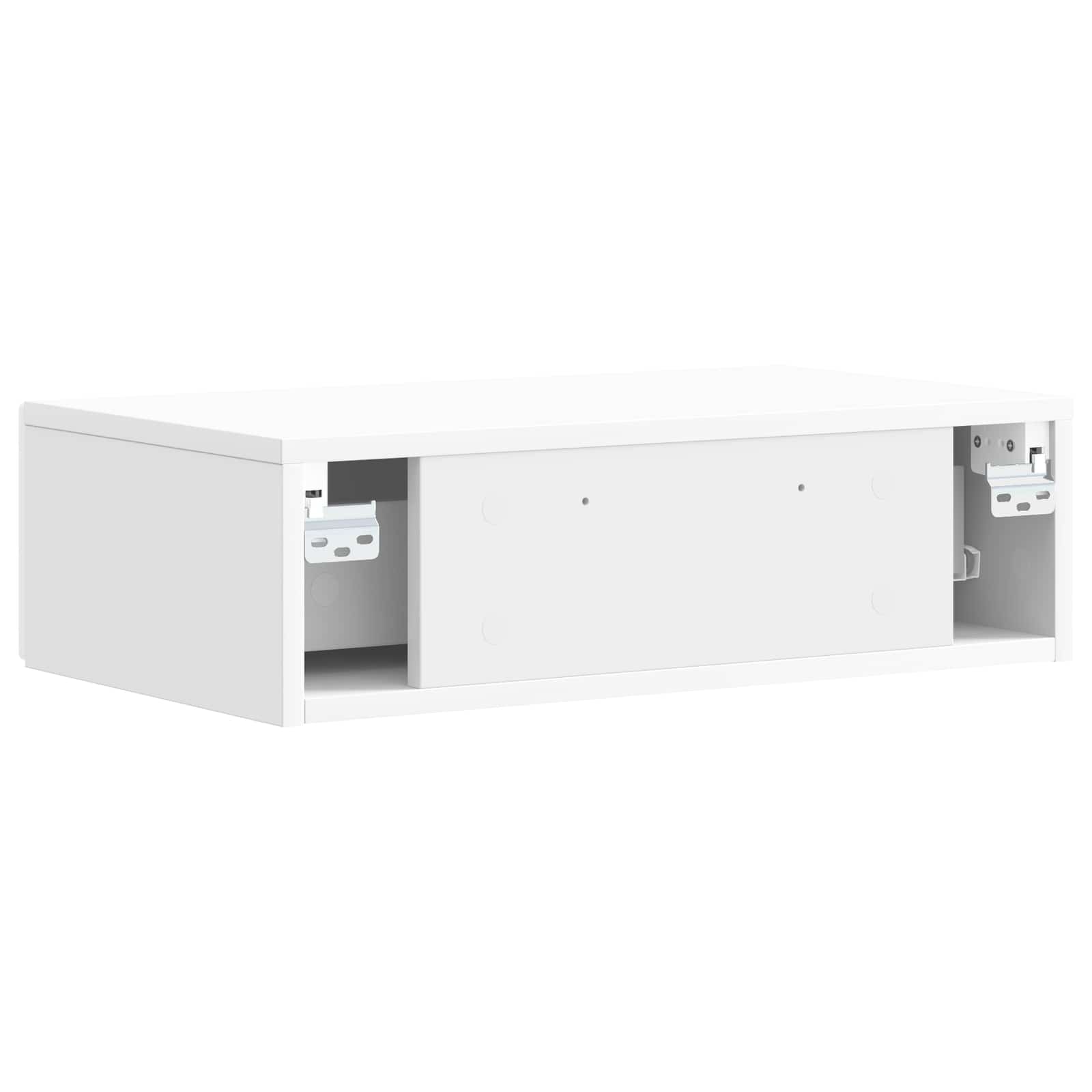 Table d'appoint murale Blanc brillant 87,5 x 34,5 x 17 cm - XIOS