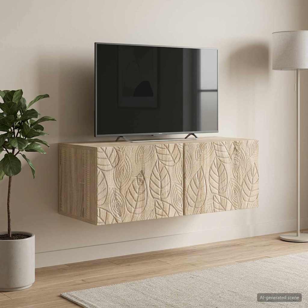 Meuble TV mural 78,5 x 41 x 30 cm Chêne Sonoma - XIOS