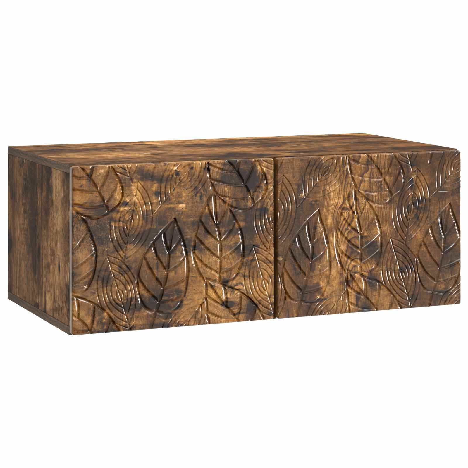 Meuble TV mural 78,5 x 41 x 30 cm Chêne fumé Bois d'ingénierie - XIOS