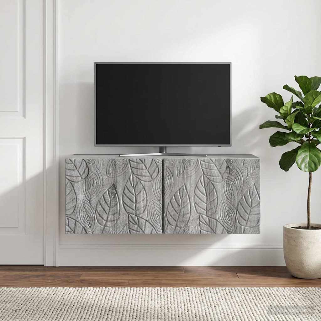 Meuble TV mural 78,5 x 41 x 30 cm Sonoma gris Bois d'ingénierie - XIOS