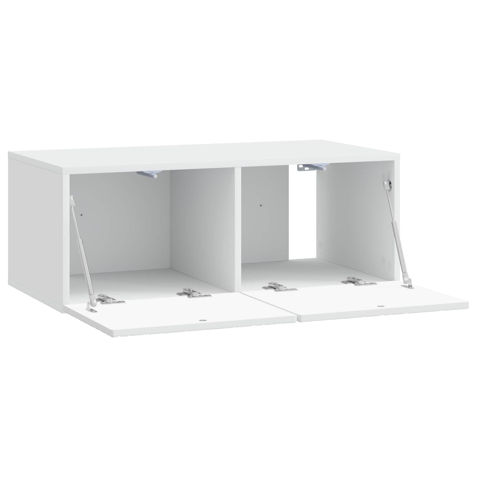 Meuble TV mural 98 x 41 x 30 cm Blanc Bois d'ingénierie - XIOS