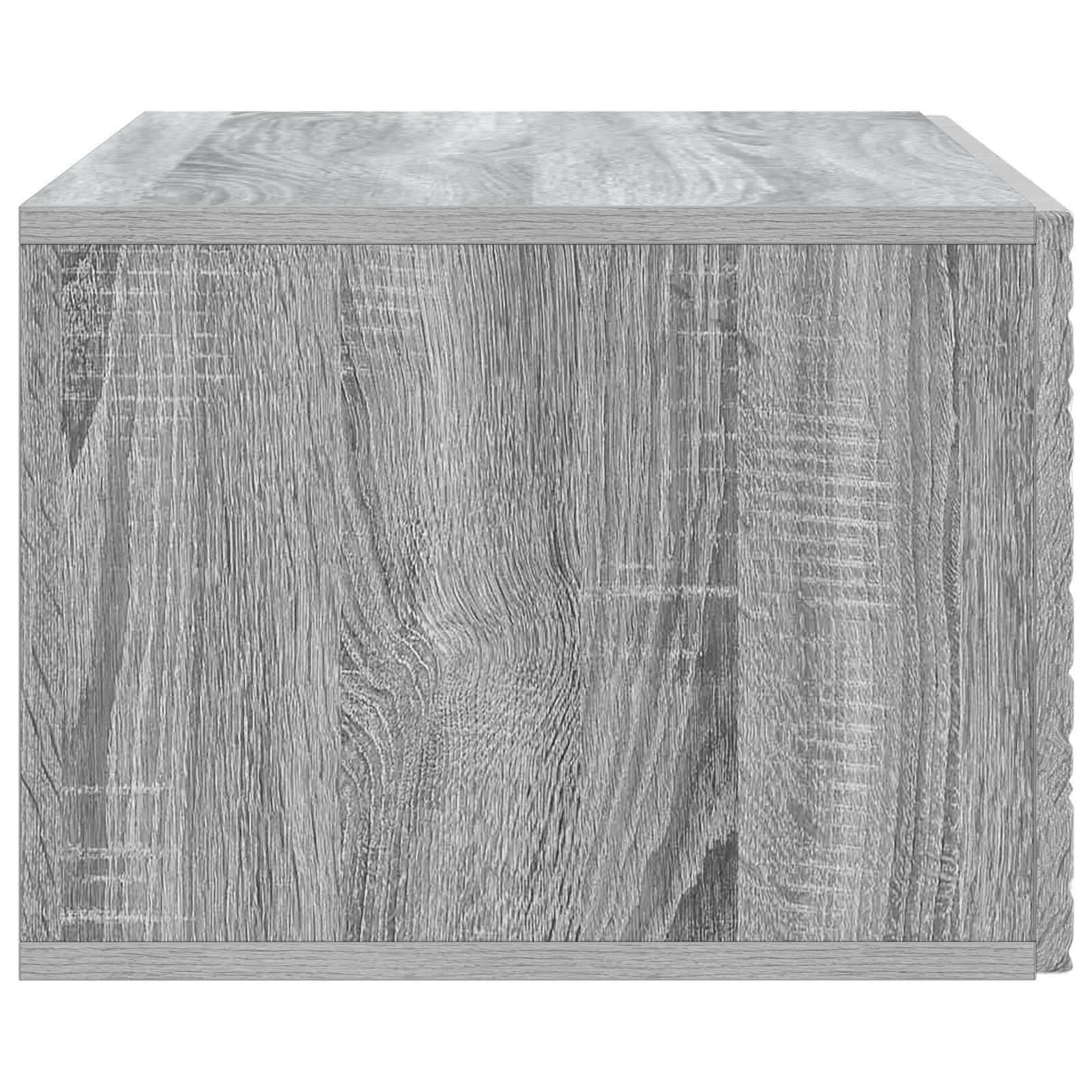 Meuble TV mural 59,5 x 31 cm Sonoma gris Bois d'ingénierie - XIOS