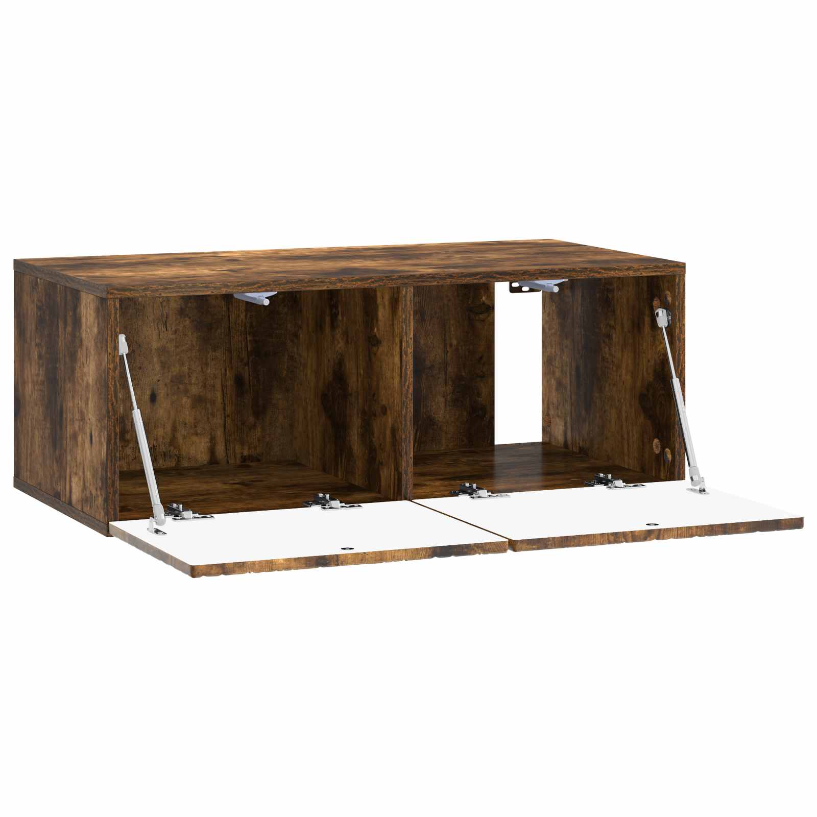 Meuble TV mural 78,5 x 31 cm Chêne fumé Bois d'ingénierie