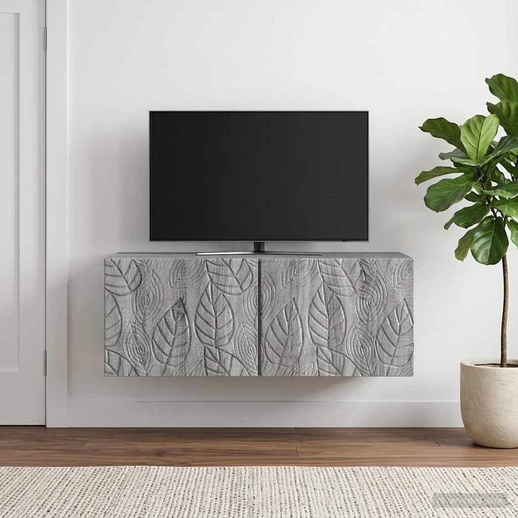 Meuble TV mural 78,5 x 31 cm Sonoma gris Bois d'ingénierie - XIOS