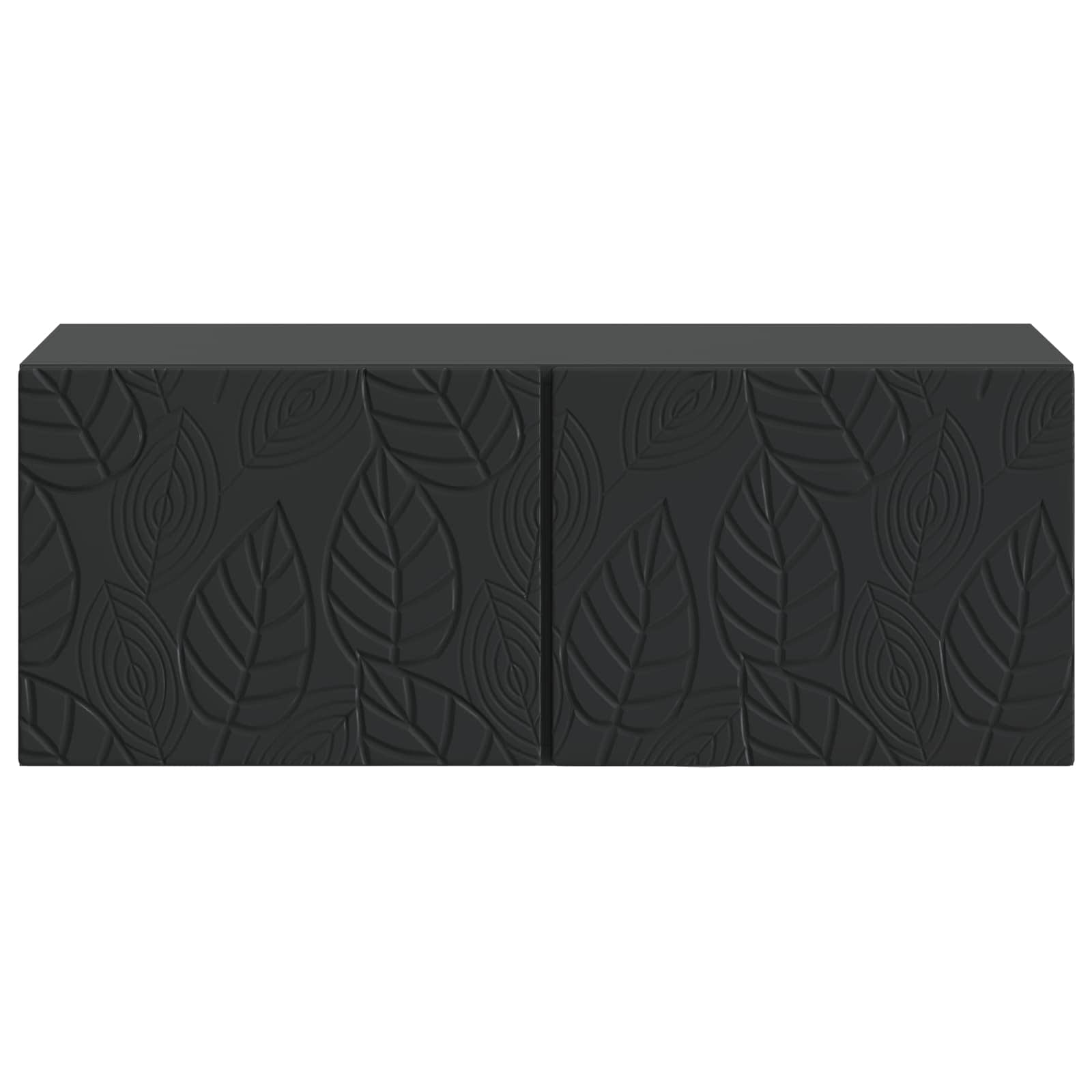 Meuble TV mural 98 x 31 cm Noir Bois d'ingénierie Montage mural - XIOS