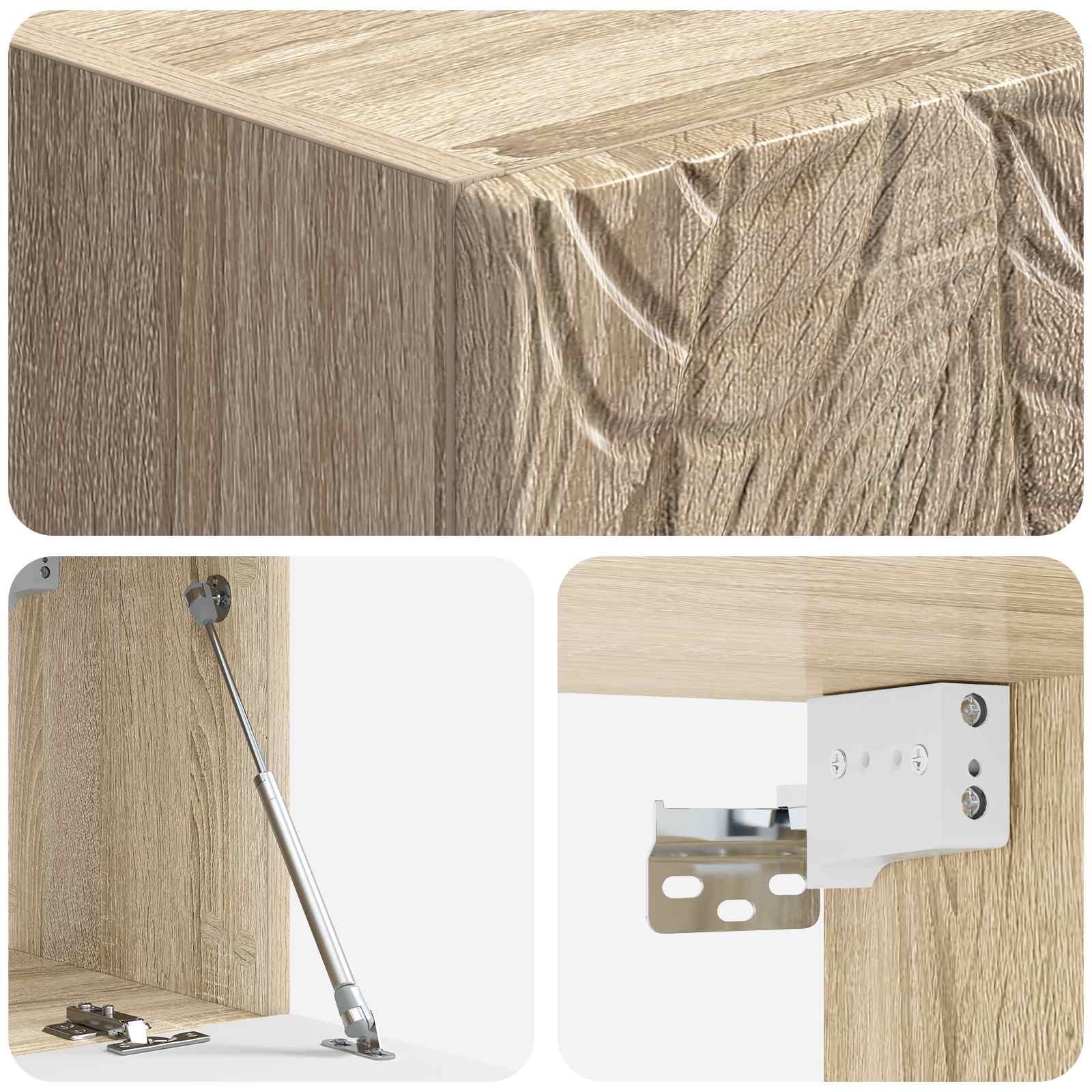 Meuble TV mural 98 x 31 cm Chêne Sonoma Bois d'ingénierie - XIOS