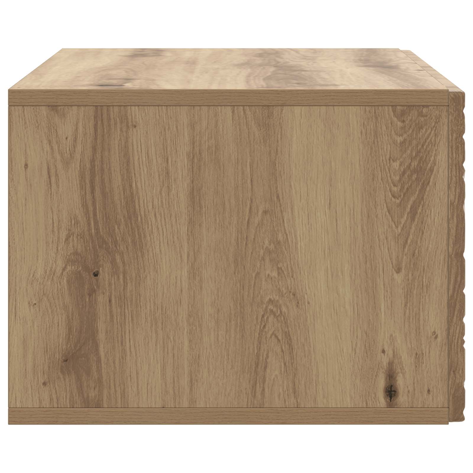 Meuble TV mural 98 x 31 cm Chêne artisanal Bois d'ingénierie - XIOS