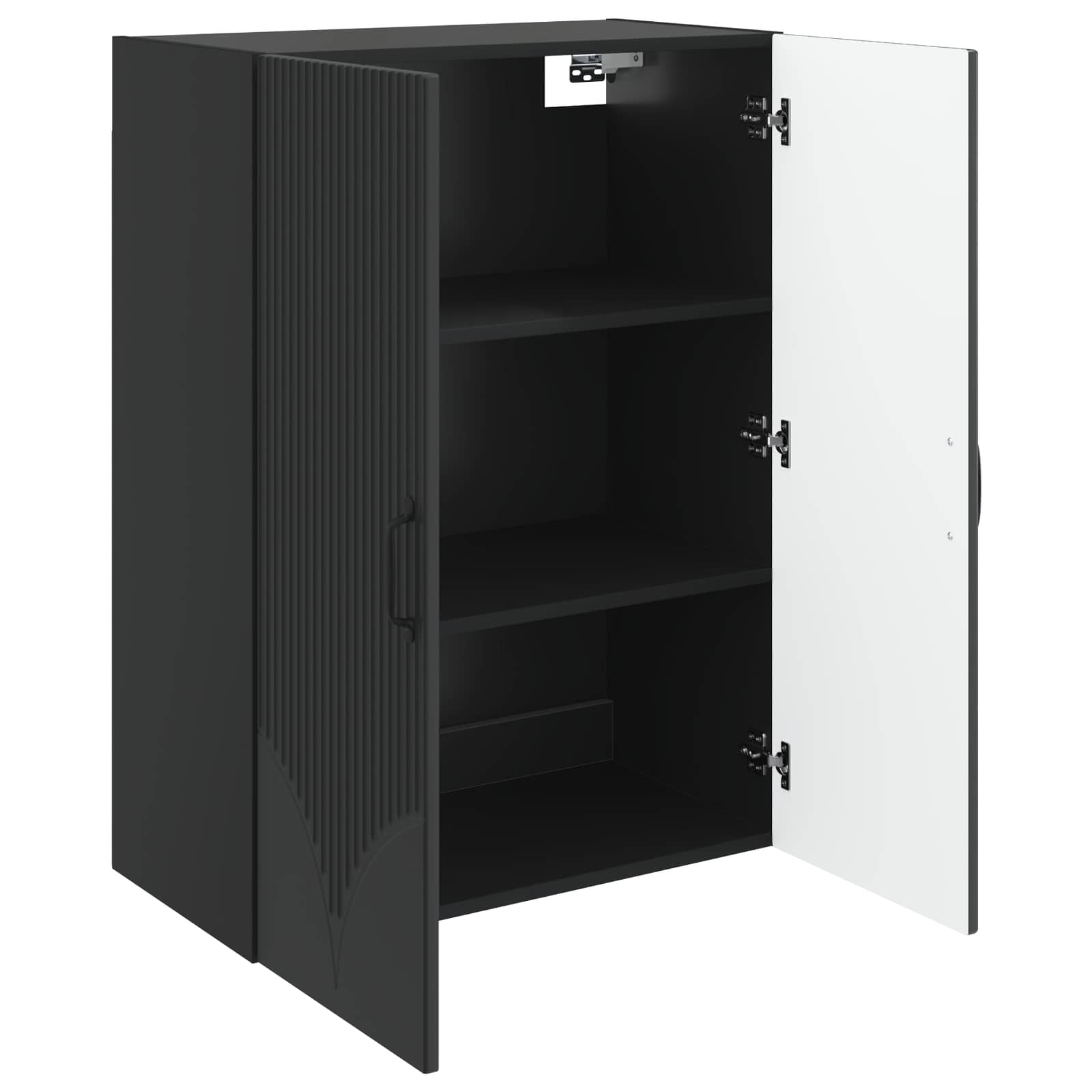 Armoire Murale Noir 66 x 34,5 x 90 cm Bois d'ingénierie - XIOS