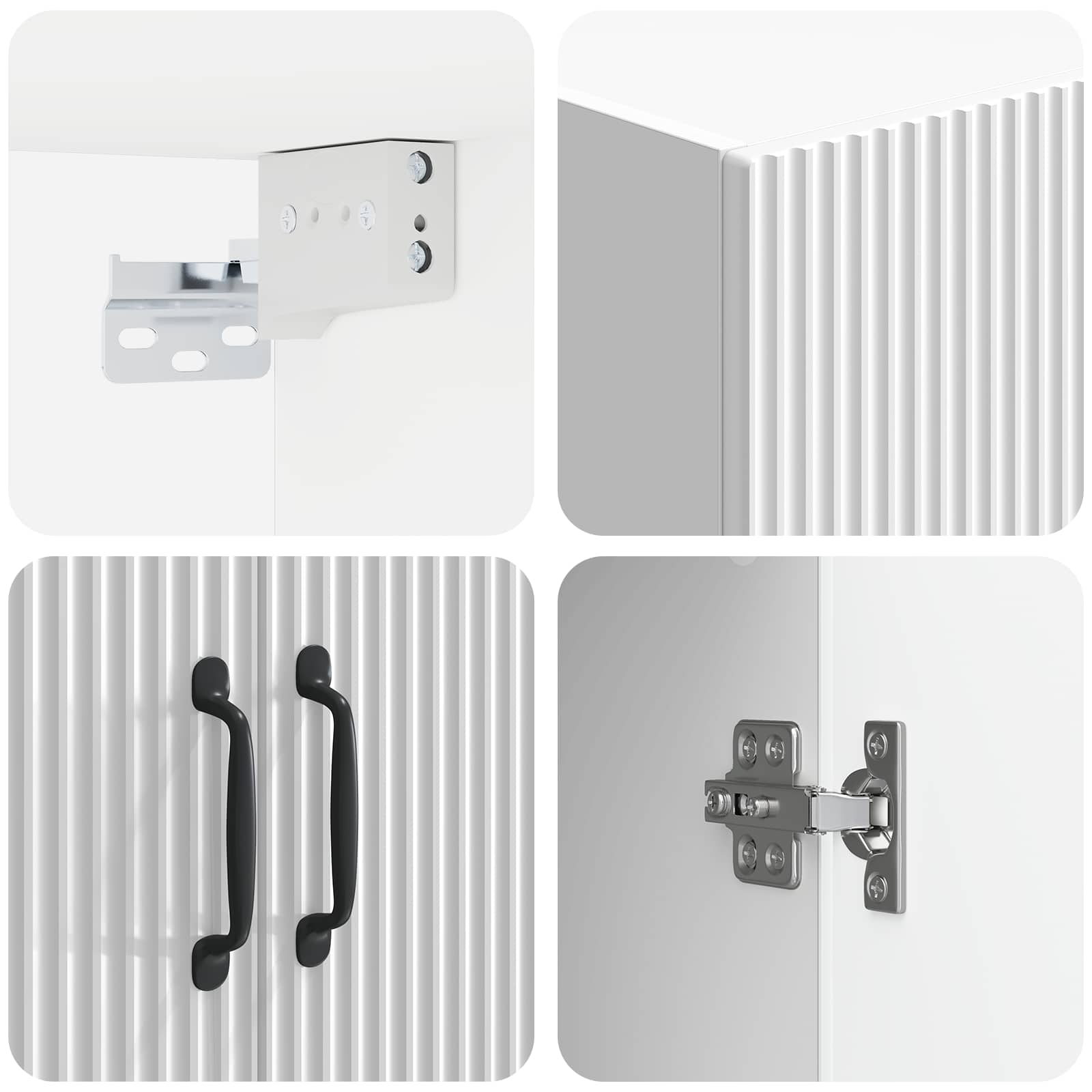 Armoire Murale Blanc brillant 66 x 34,5 x 90 cm - XIOS
